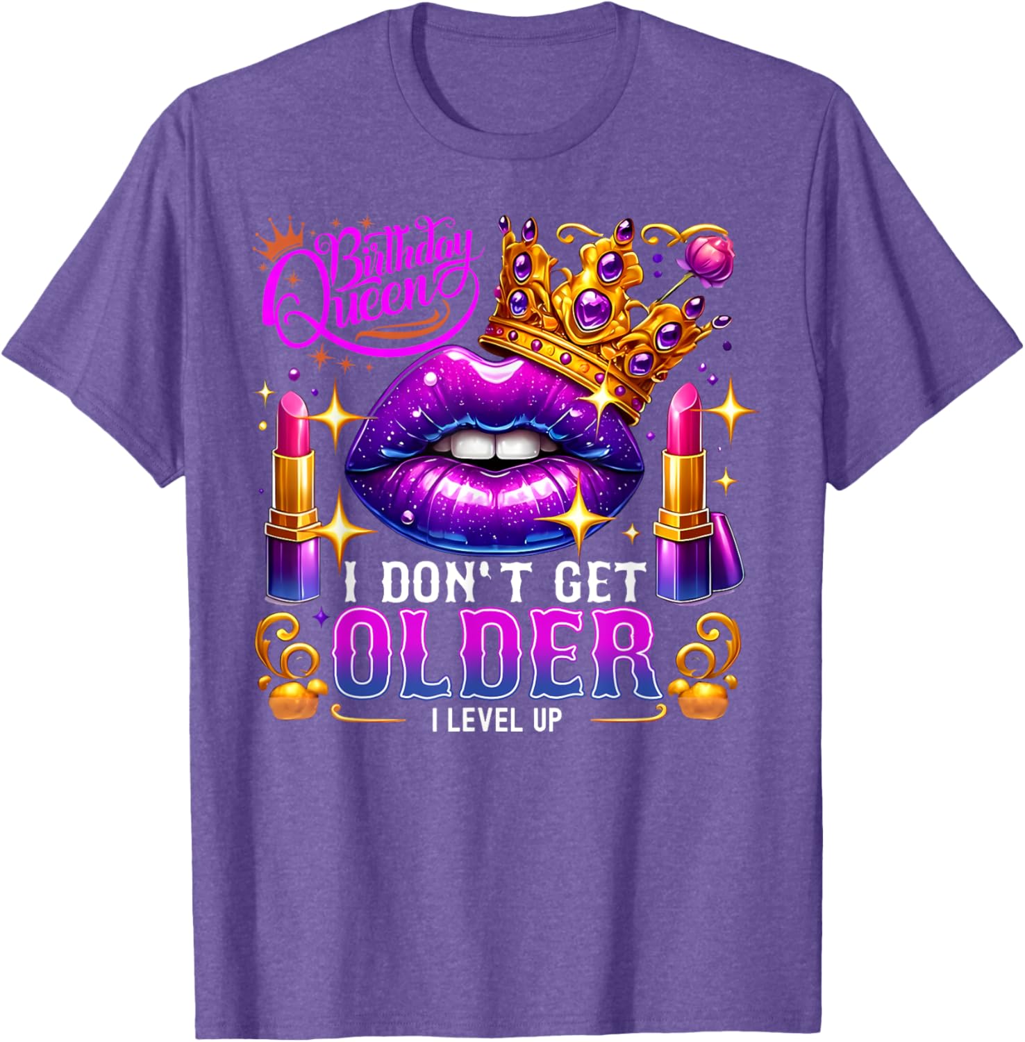 Birthday Queen Level Up T-Shirt for Women Fun Birthday Gift Idea - 26