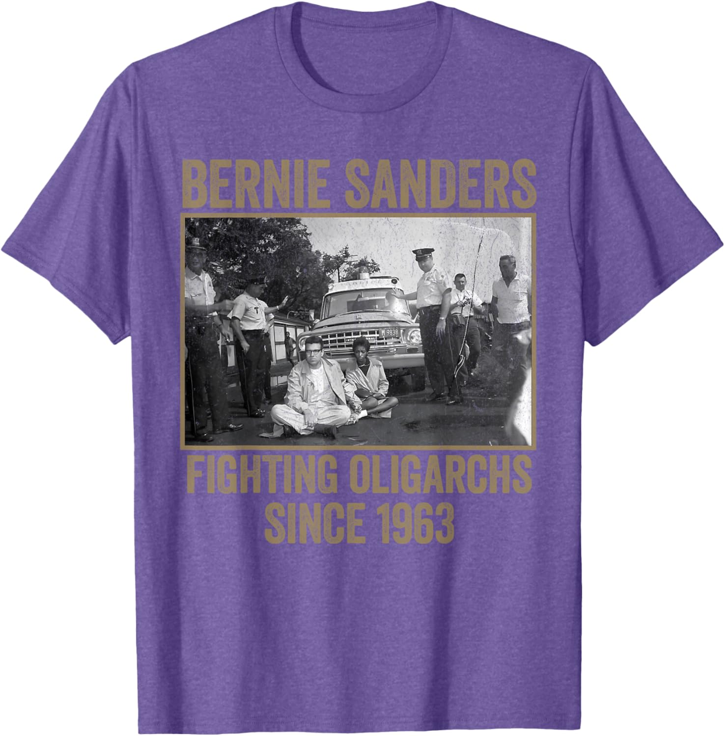 Bernie Fighting Oligarchs Protest T-Shirt for Activists and Supporters - 22