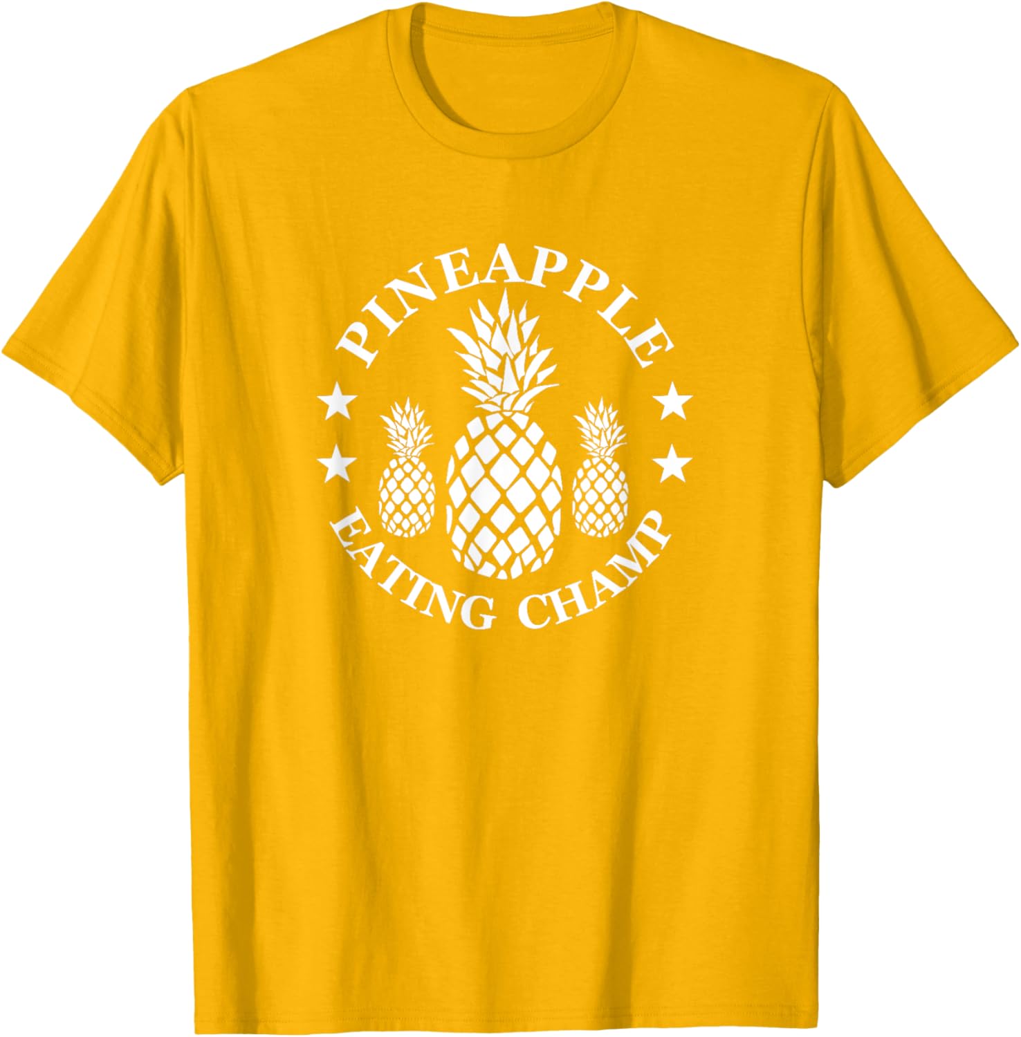 Tropical Pineapple Eating Champion T-Shirt for Fun Summer Style - 9