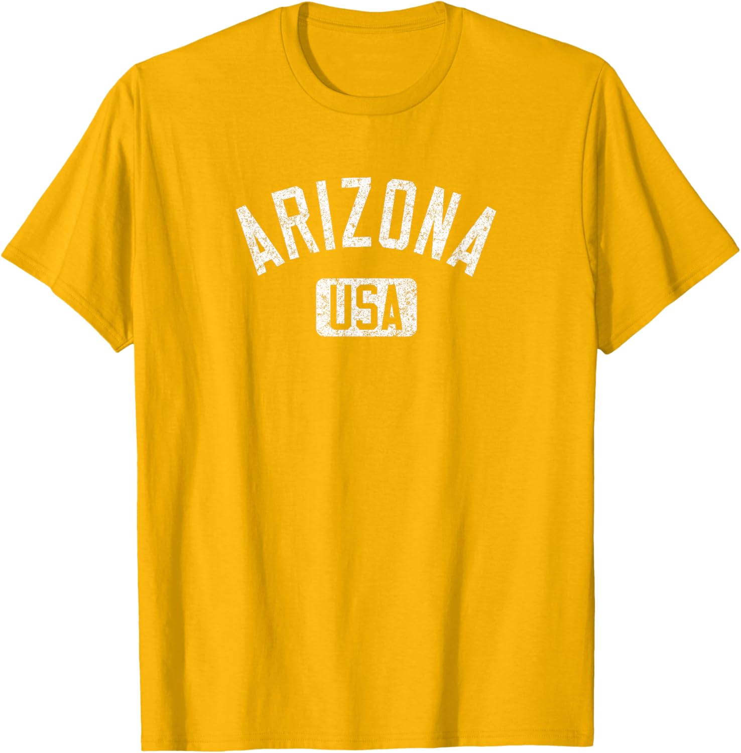 Arizona USA Distressed White Print T-Shirt for Comfortable Casual Style - 6