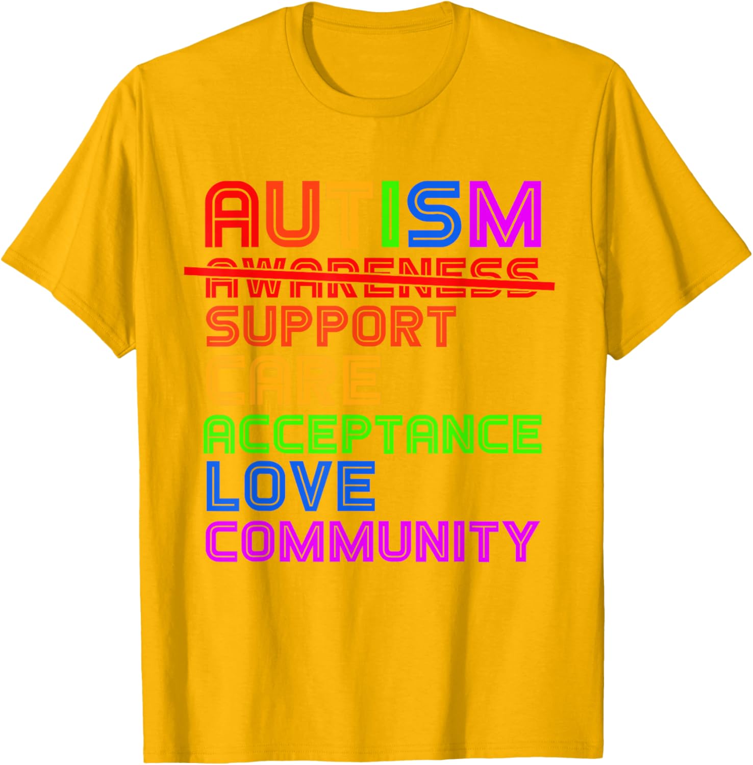 Autism Awareness T-Shirt for Men, Women, and Kids - Support Acceptance - 2