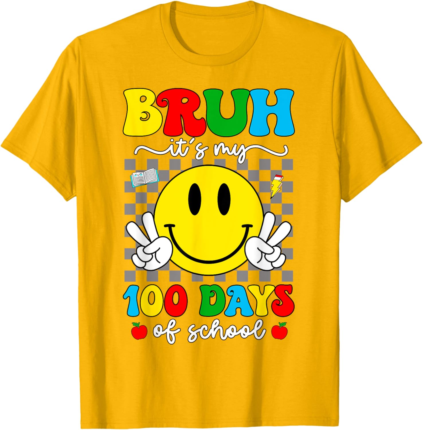 100 Days of School T-Shirt for Kids - Bruh It's My 100 Days Smarter! - 29