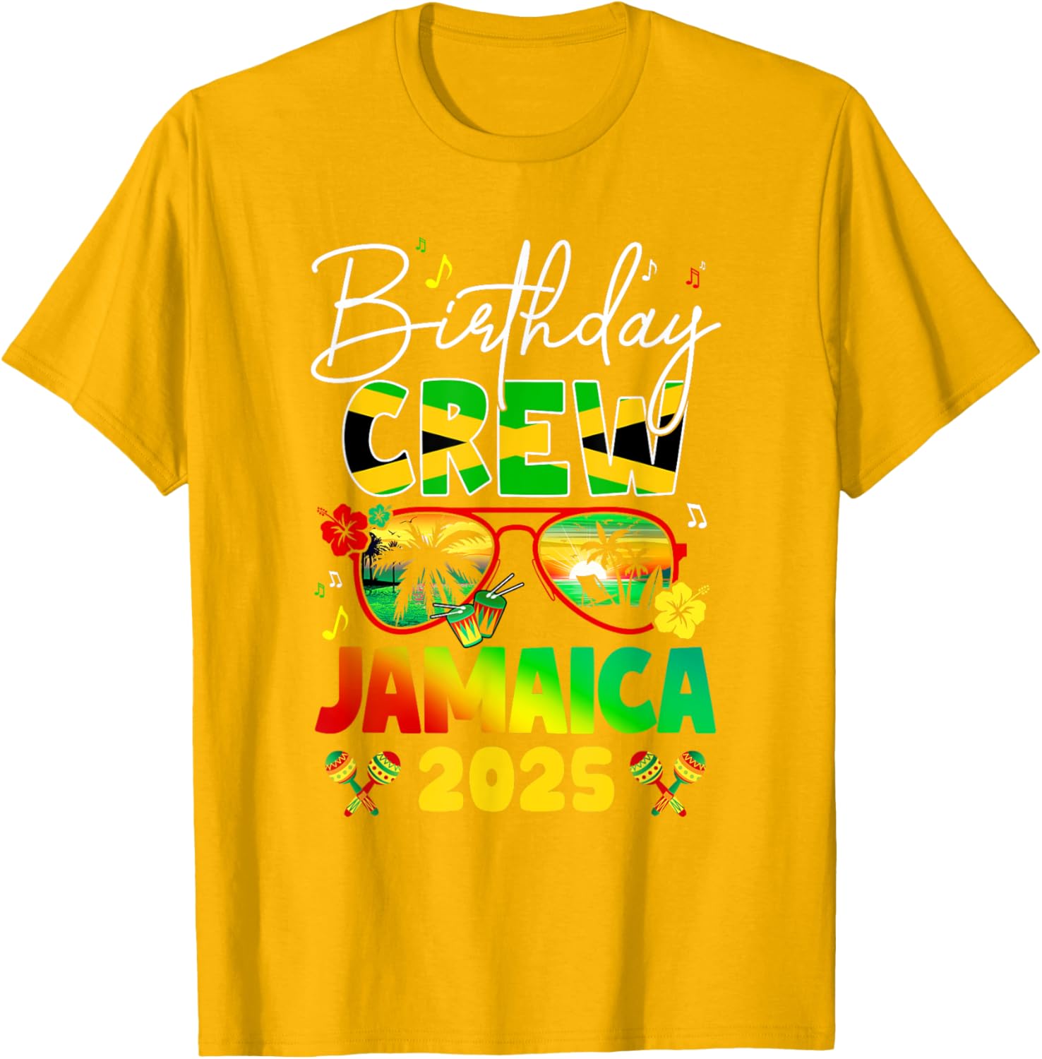Birthday Crew Jamaica 2025 Birthday Girl Matching T-Shirt for Fun Parties - 10