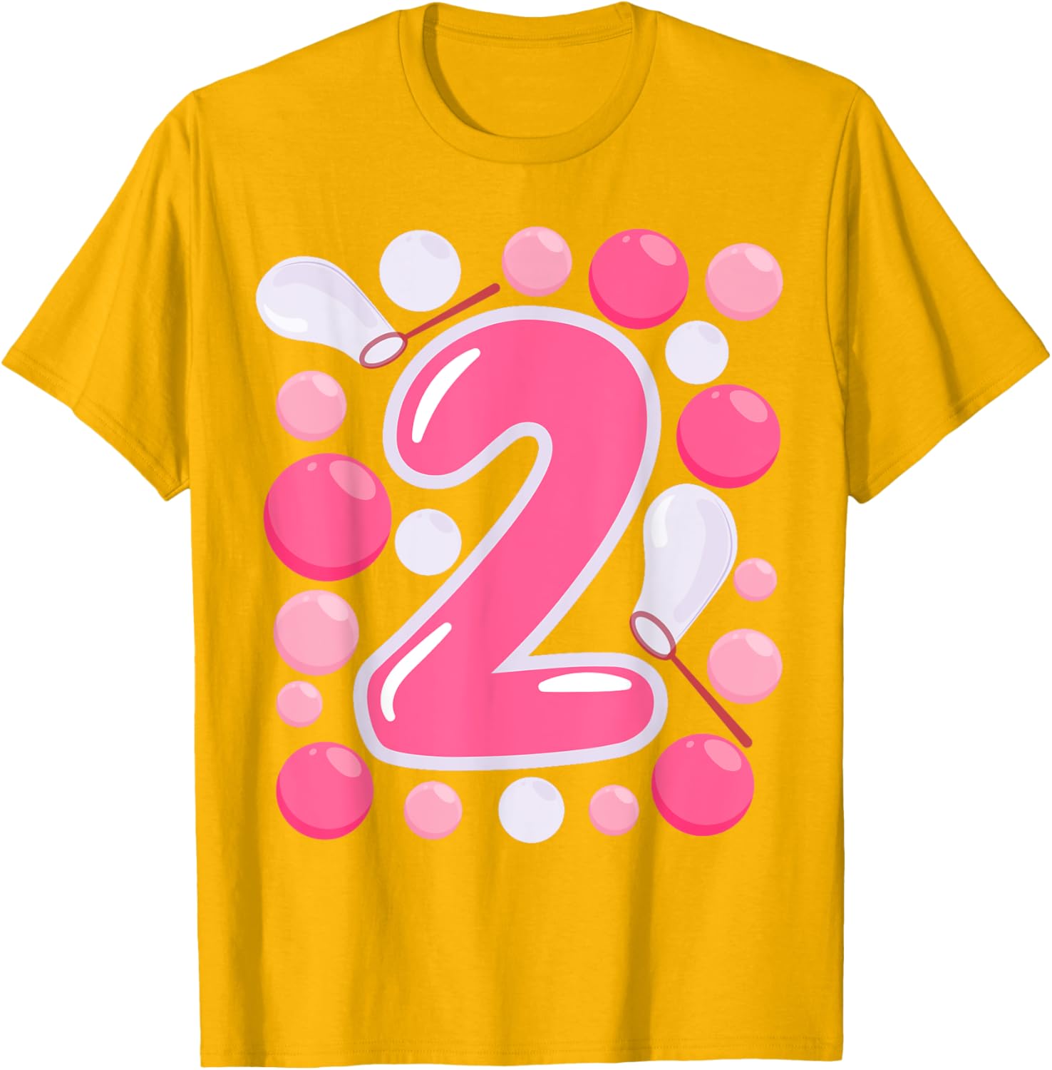Adorable Girls 2nd Bubble Birthday Party T-Shirt for Kids Celebrations - 26