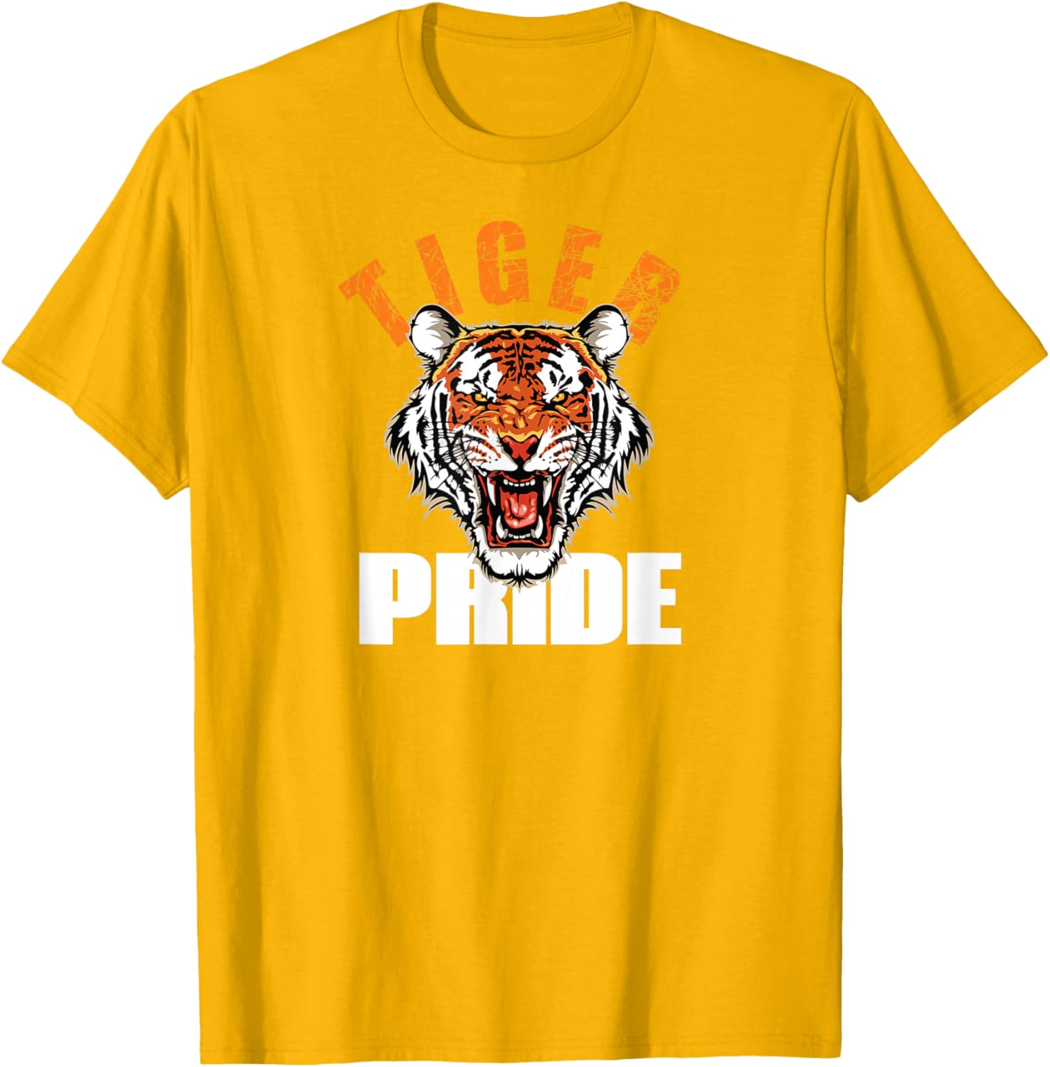 Retro Tiger Pride Vintage Mascot T-Shirt for School Sports Teams - 21