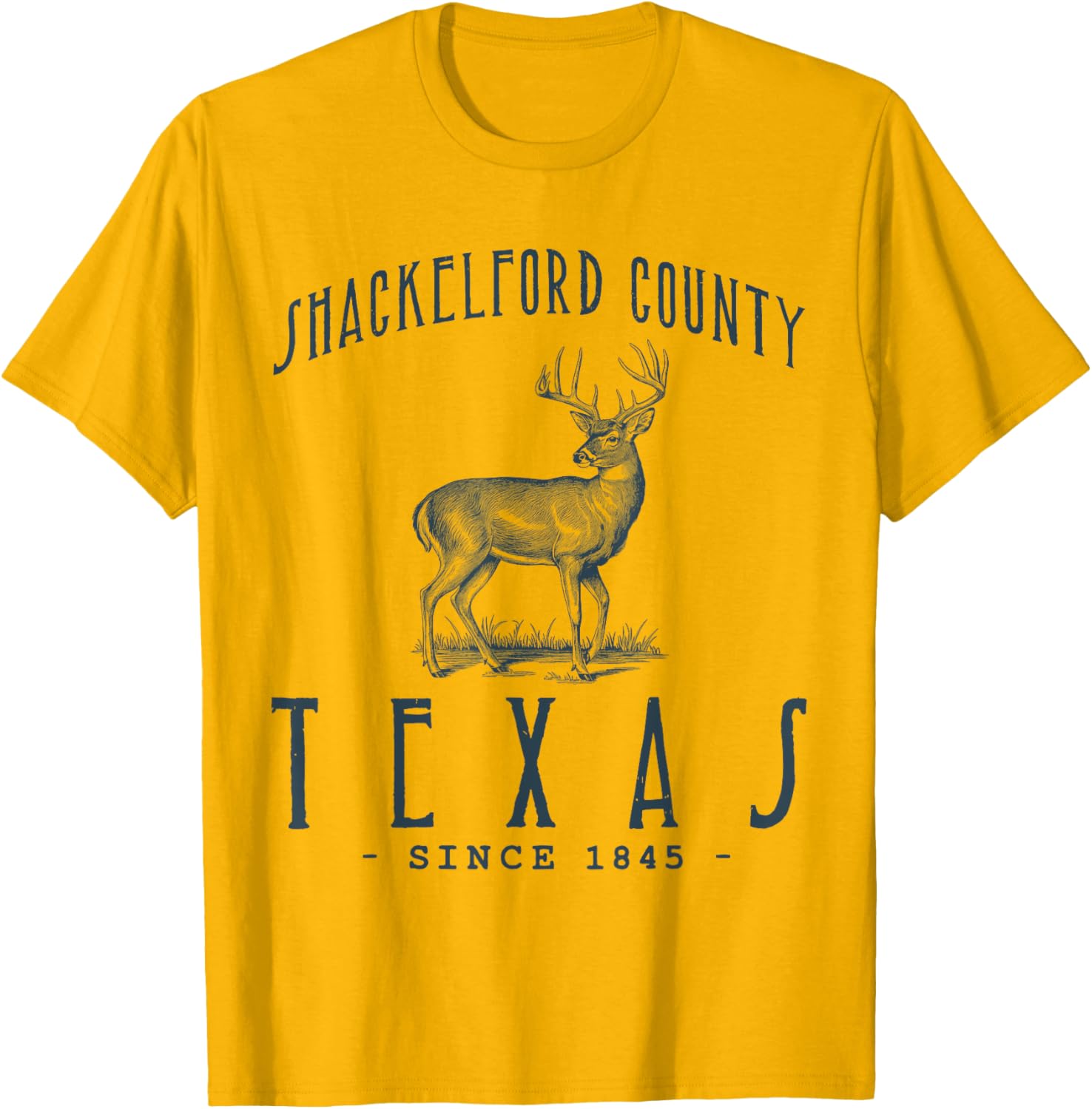 Shackelford County White-Tailed Deer Hunting T-Shirt for Outdoor Lovers - 5