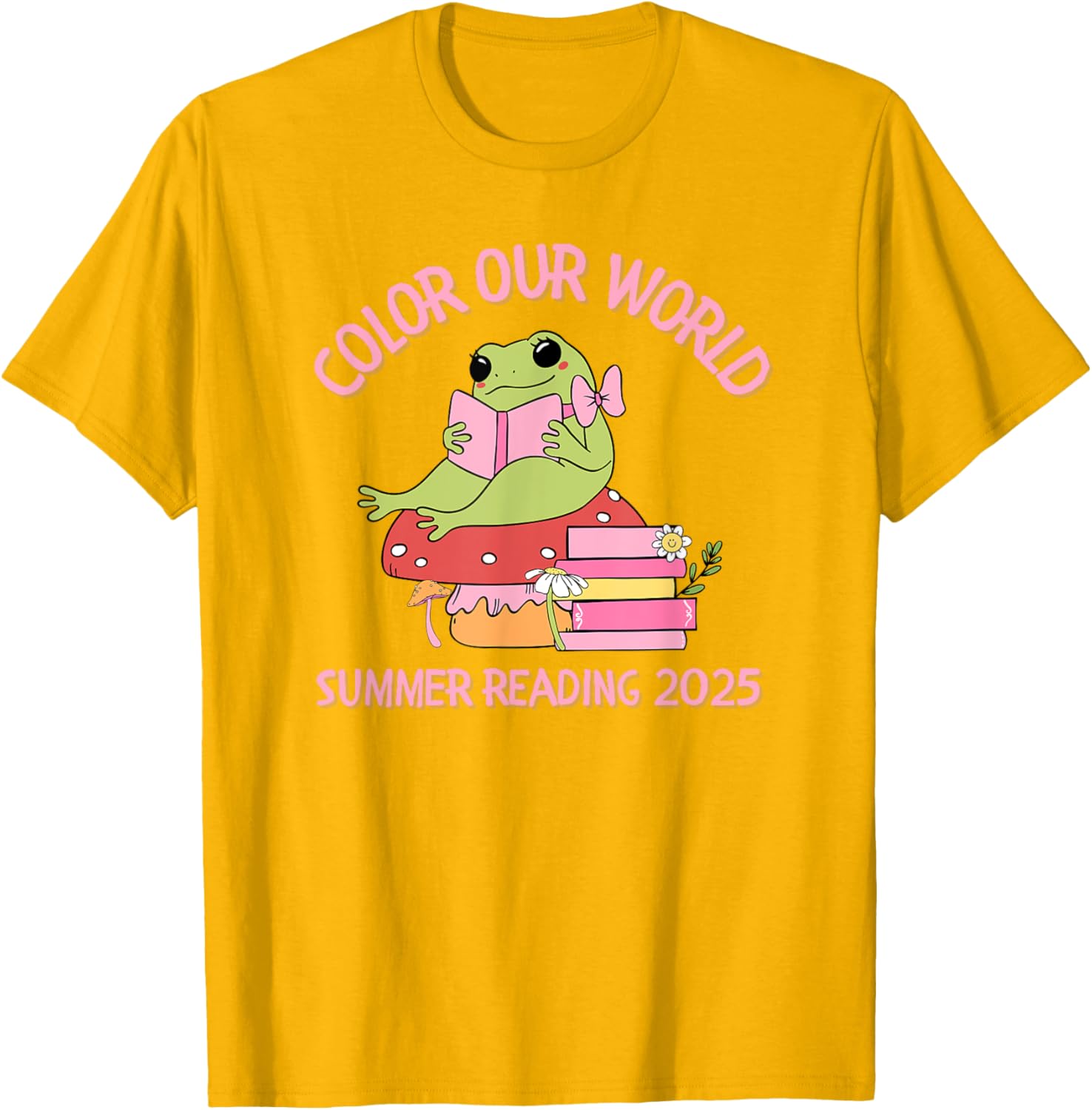 Color Our World Summer 2025 Frog T-Shirt for Kids - Fun Reading Program Apparel - 17