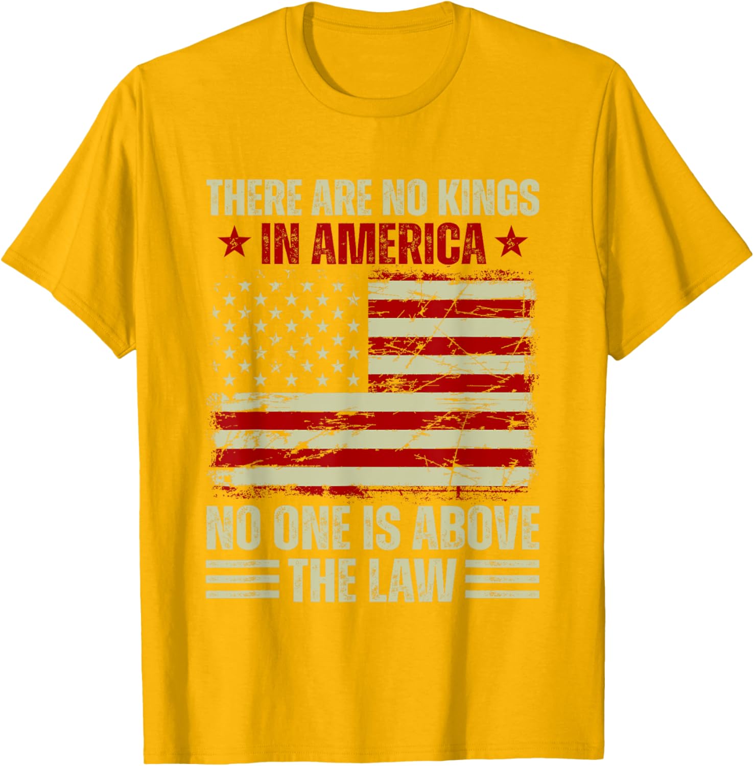 There Are No Kings In America T-Shirt - Stand For Justice and Equality - 19