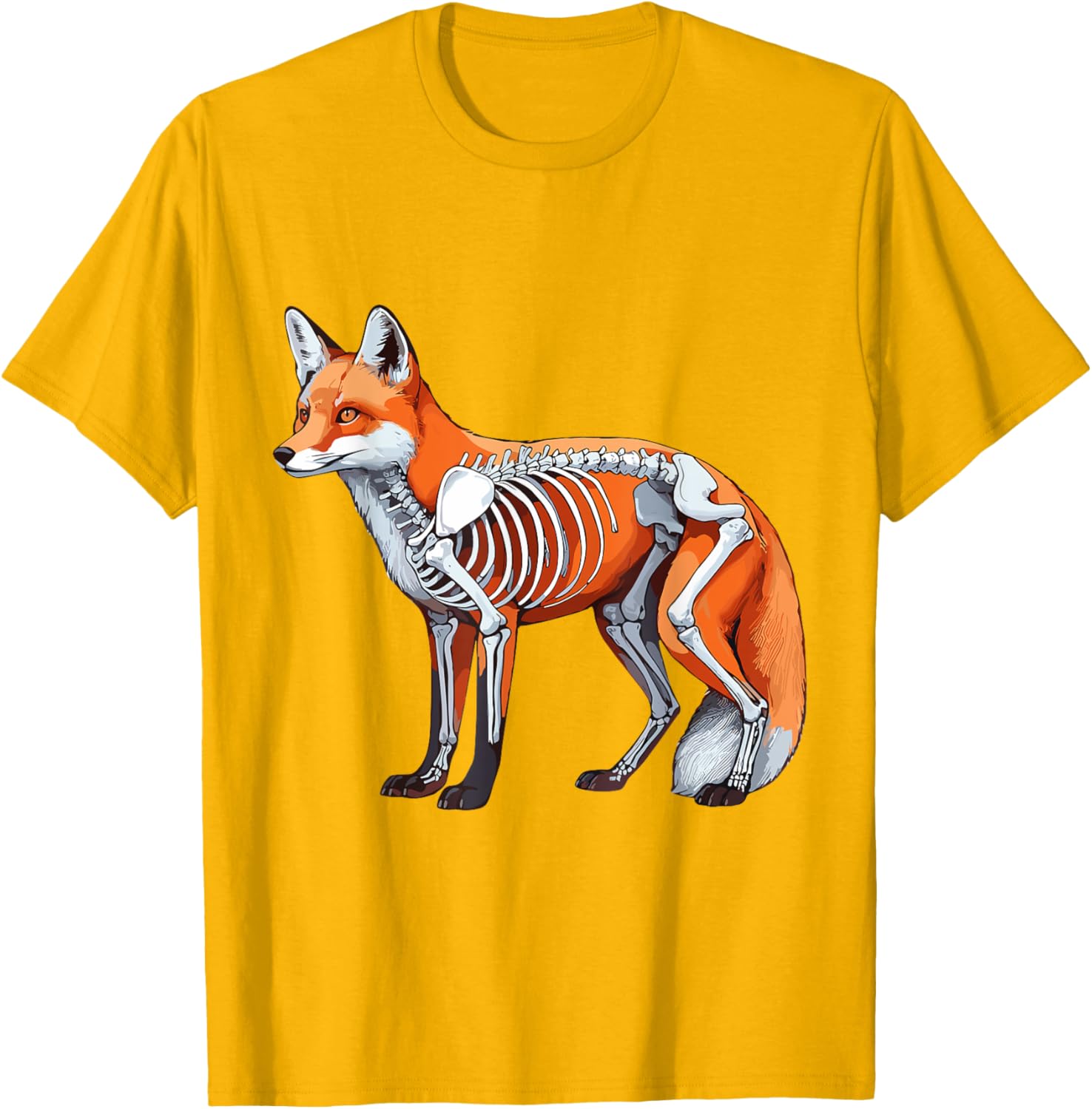 X-ray Fox Body Anatomy Radiography Skeleton T-Shirt for Anatomy Lovers - 13