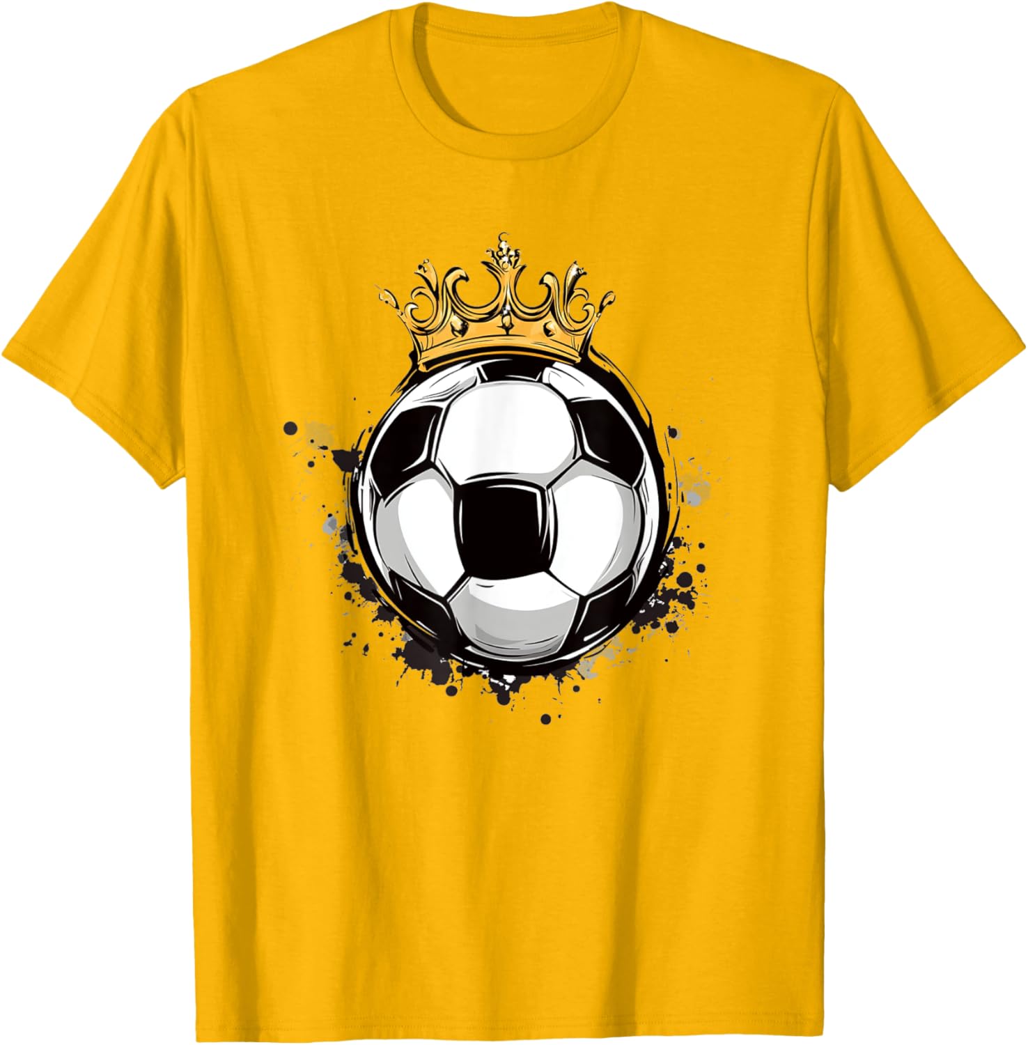 Soccer Royalty T-Shirt with Crowned Ball for Kids - Stylish Sports Wear - 6
