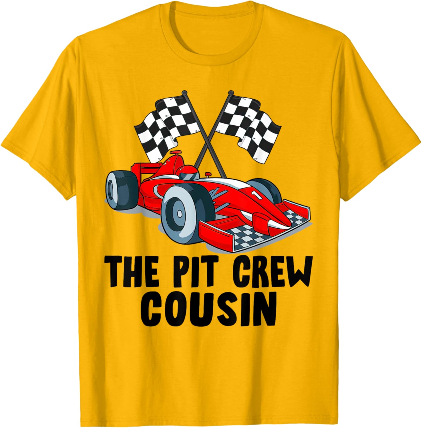 Cousin Pit Crew Racing Family T-Shirt for Car Birthday Party Fun - 5