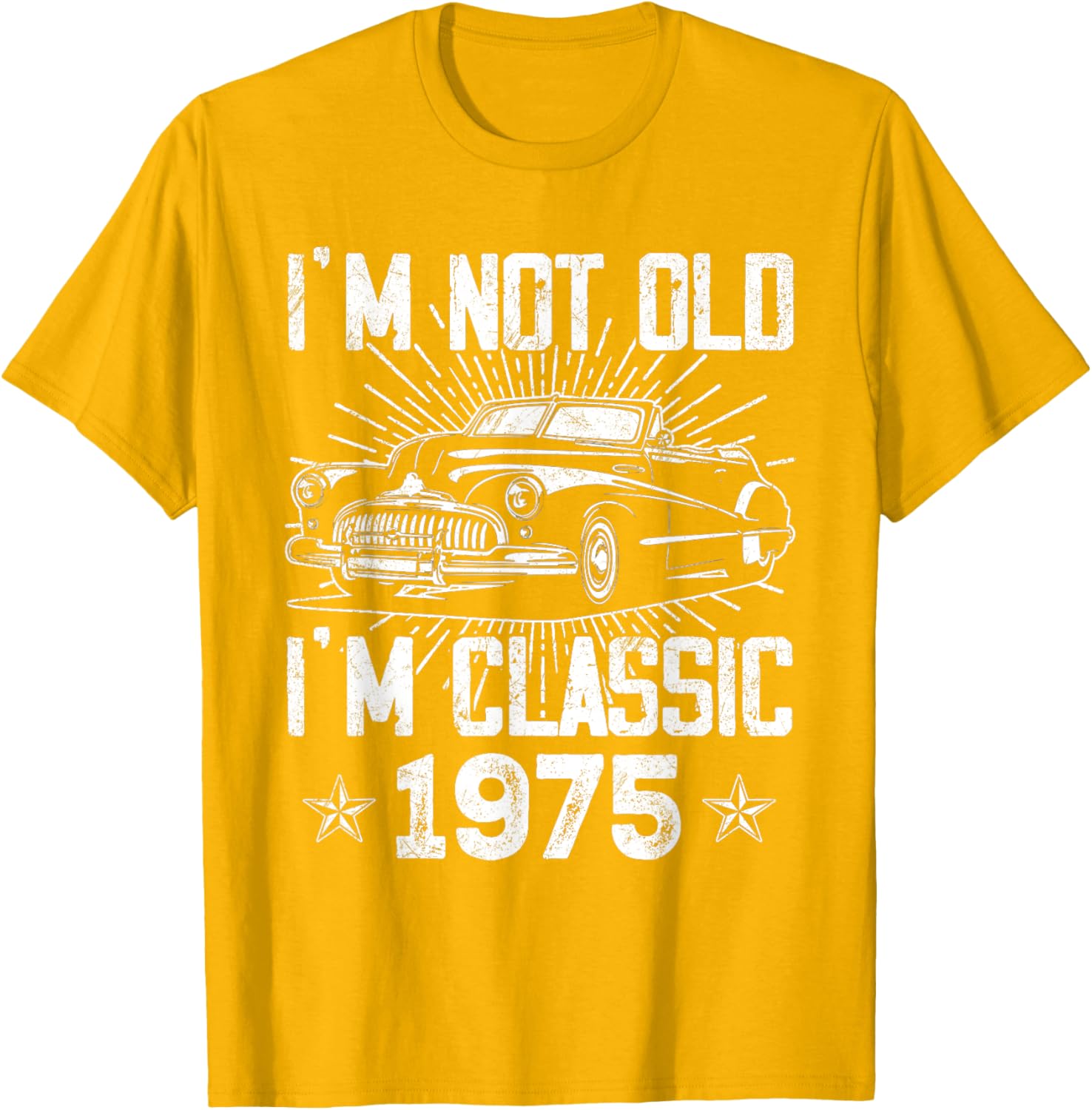 Vintage 1975 Classic Car T-Shirt for 50th Birthday Gifts for Men - 10