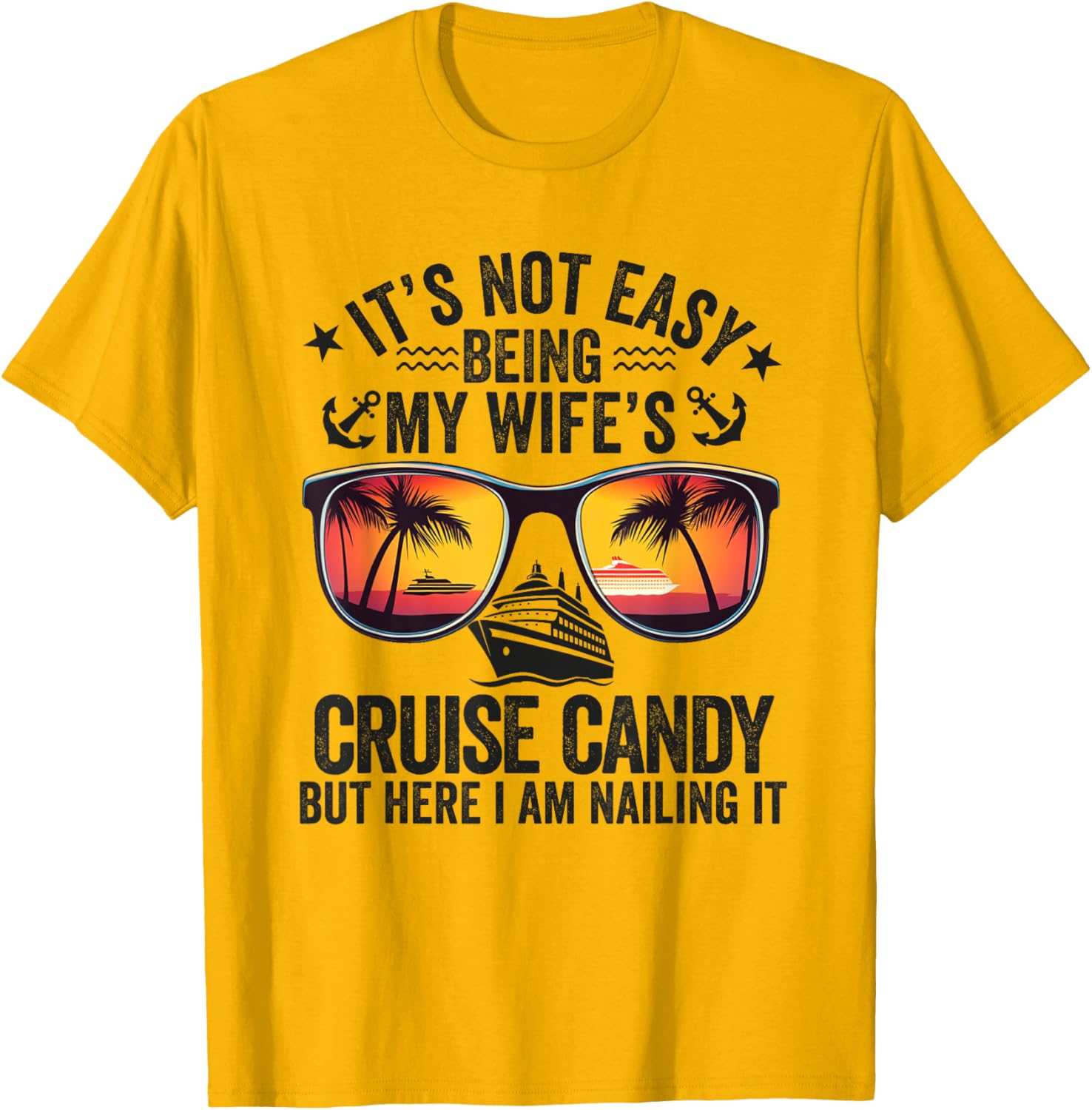 Wife's Cruise Candy Husband T-Shirt Perfect for Fun Vacation Adventures - 6