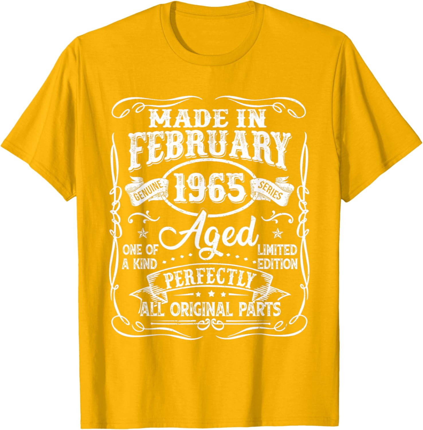 Vintage 60th Birthday T-Shirt for Men Born in February 1965 - 21