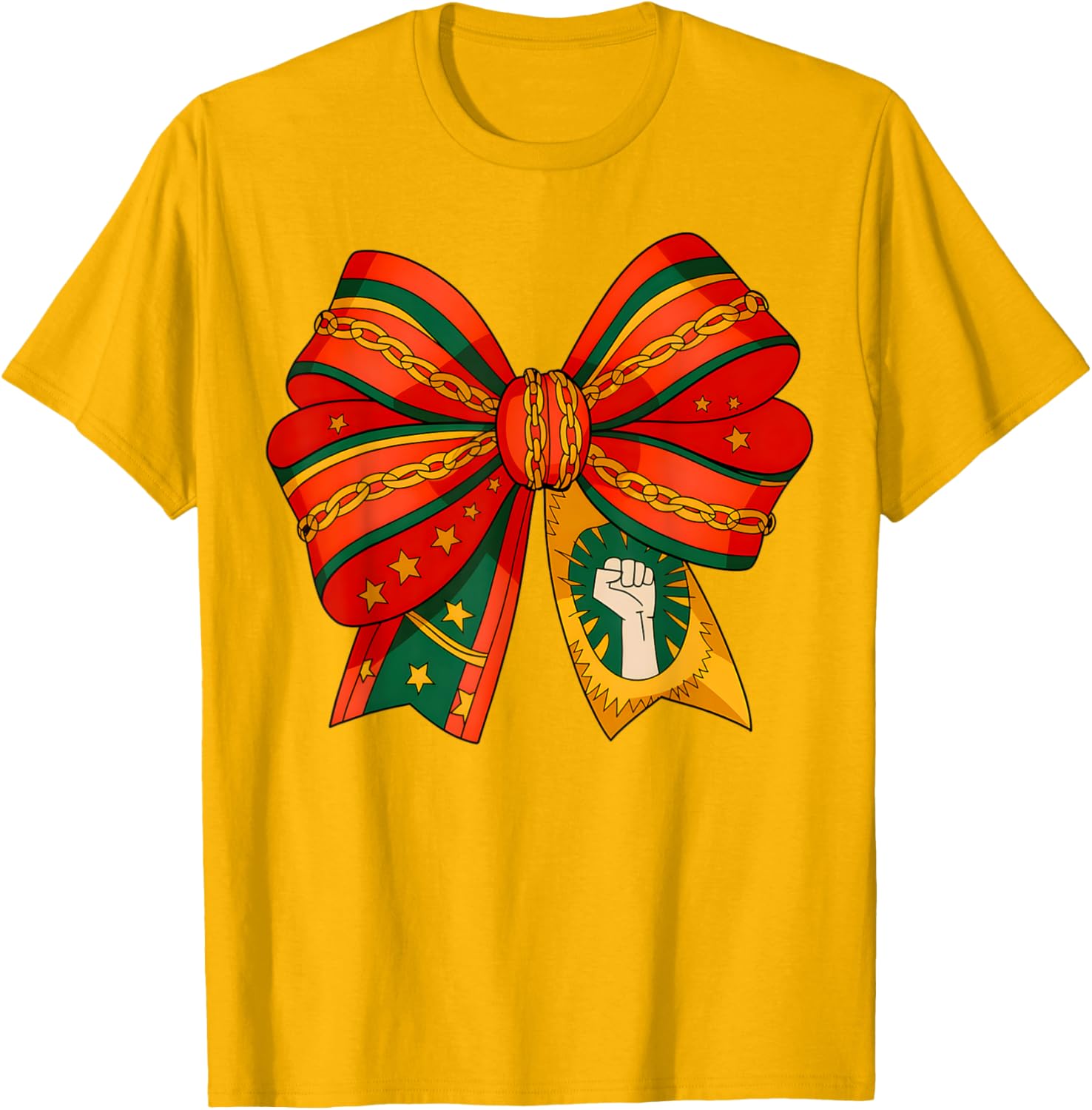 Black History Coquette Bow T-Shirt for Women and Kids Stylish Apparel - 7