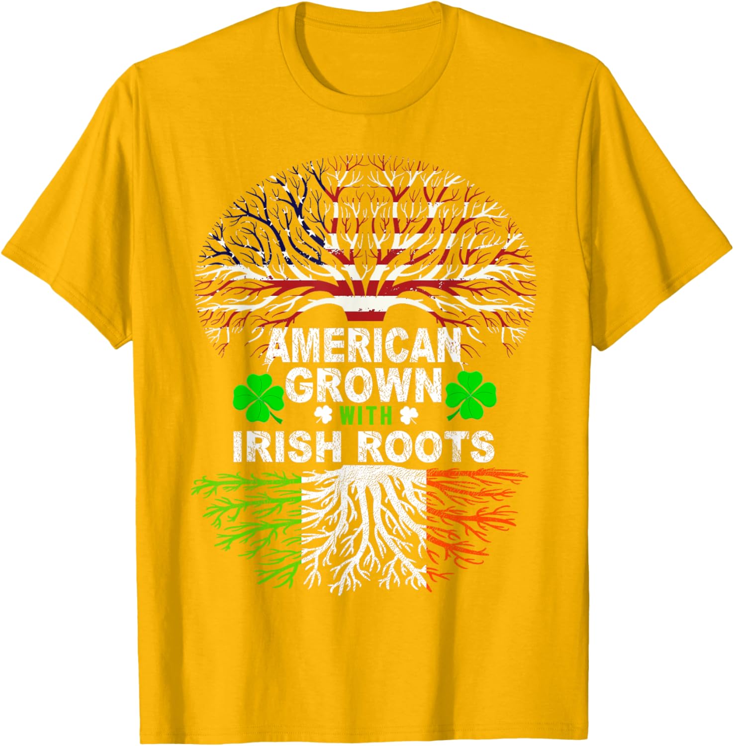 American Grown Irish Roots St. Patrick's Day T-Shirt for Festive Fun - 19