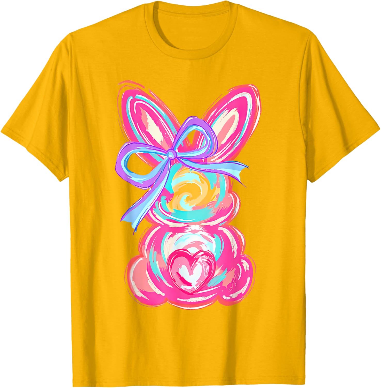 Coquette Bow Bunny Easter Shirt for Women and Girls Fun T-Shirt - 10
