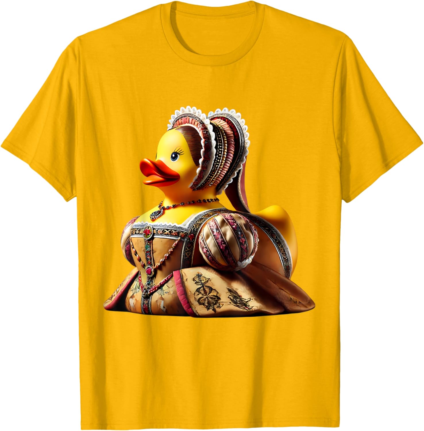 Rubber Duck Anne Boleyn T-Shirt Fun Historical Figure Apparel - 2