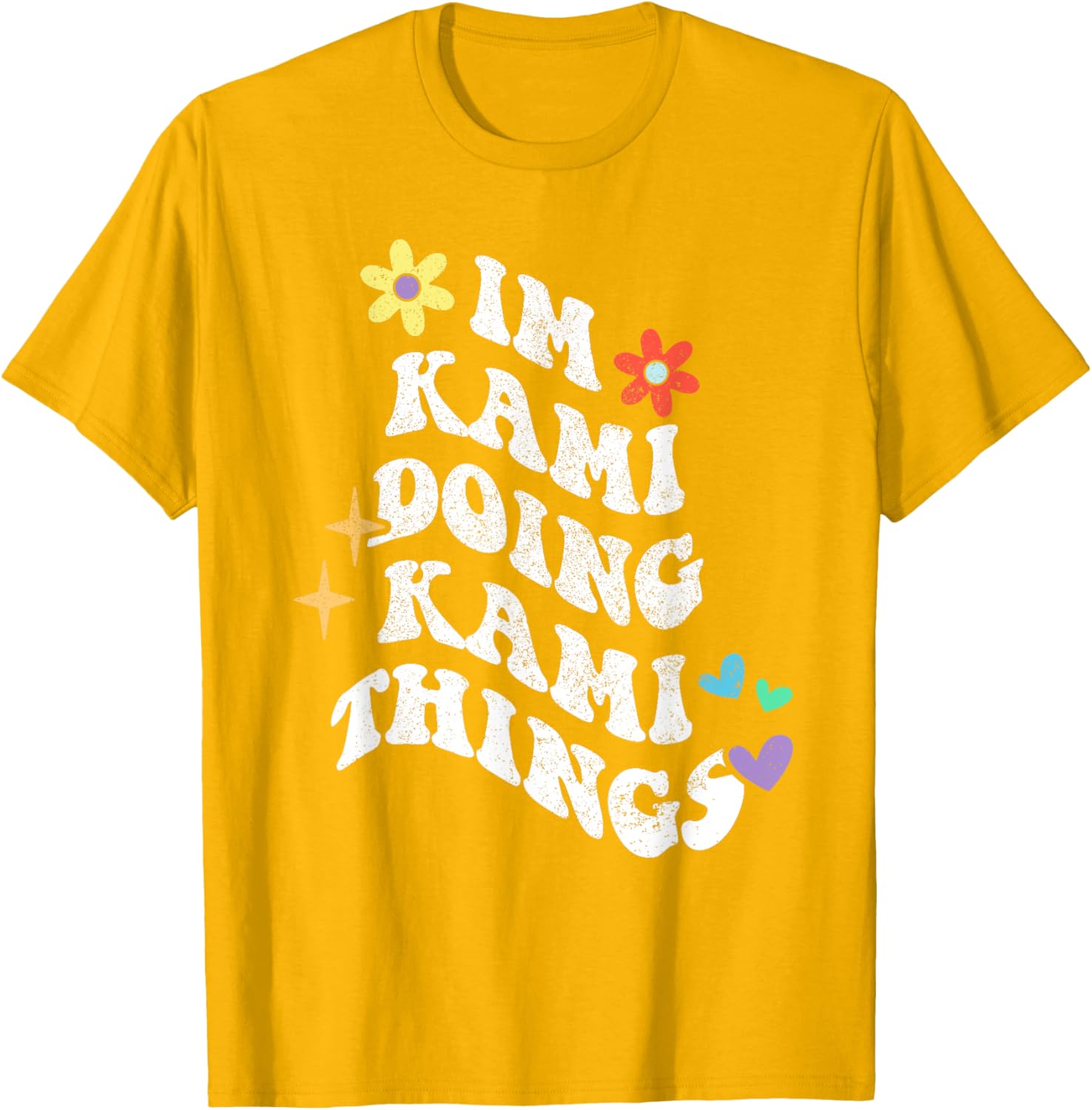 Retro Groovy Kami Doing Funny Things Mother's Day T-Shirt for Moms - 18