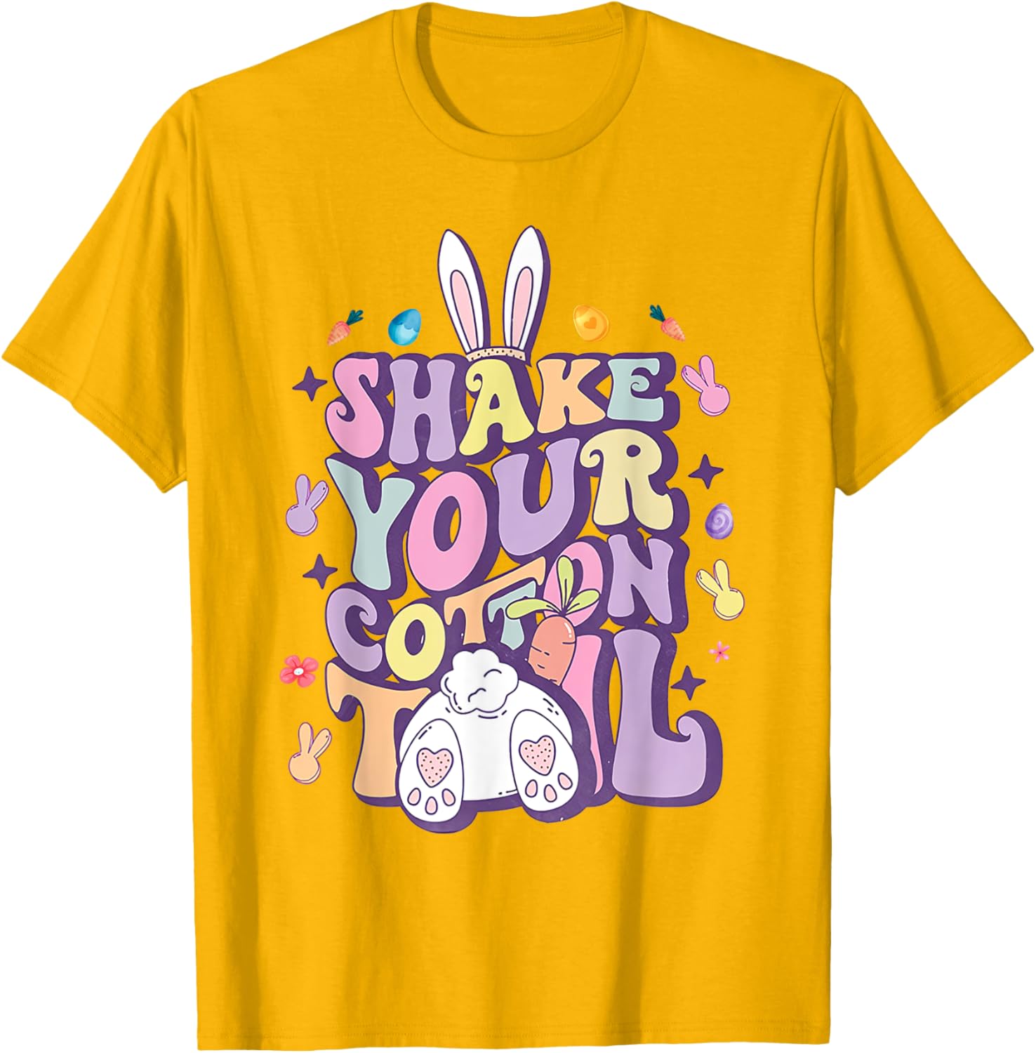 Shake Your Cotton Tail Funny Easter Bunny T-Shirt for Girls and Women - 10