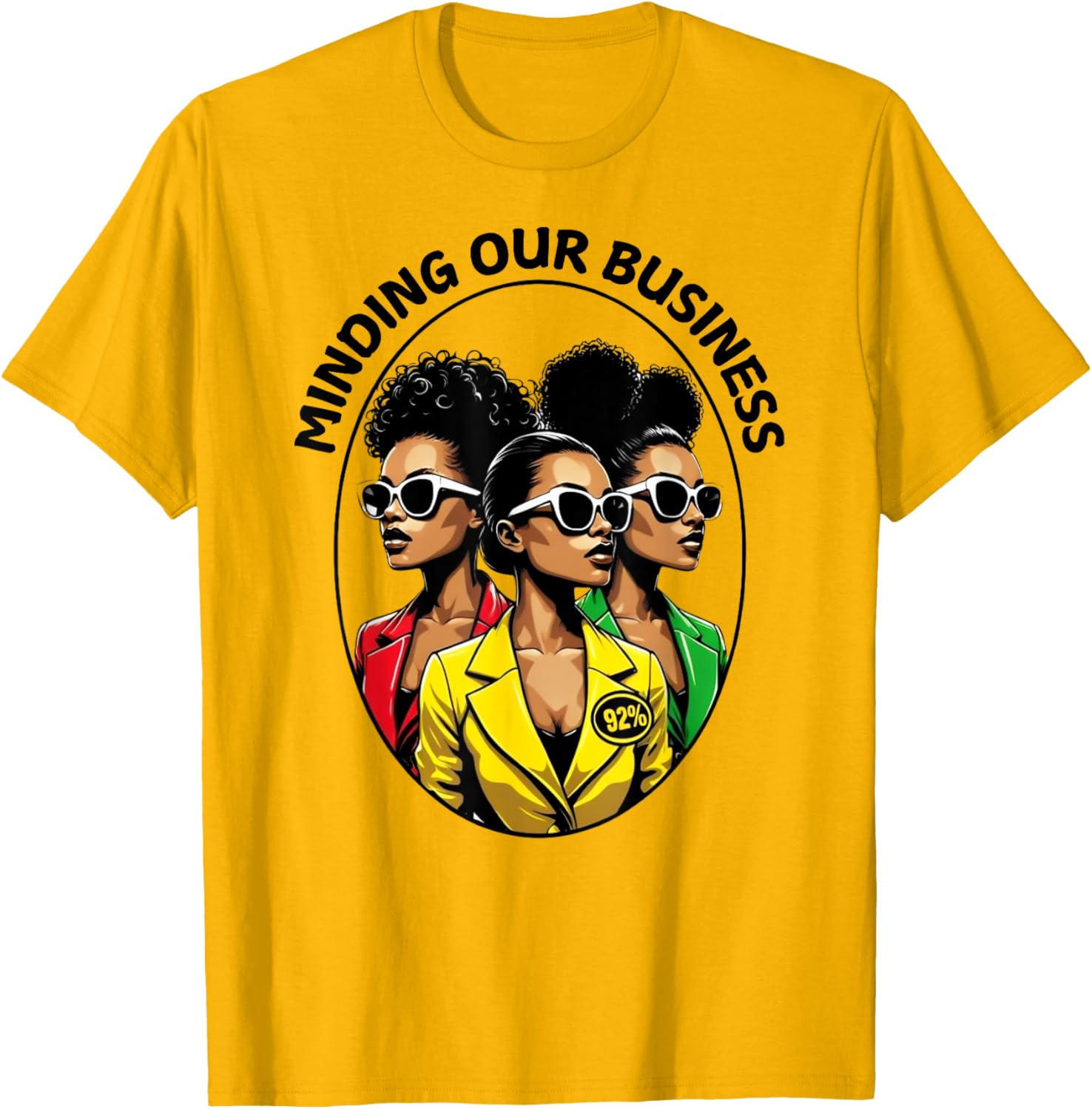 92 Percent Vote Tee for Black Women - Stylish and Empowering T-Shirt - 1