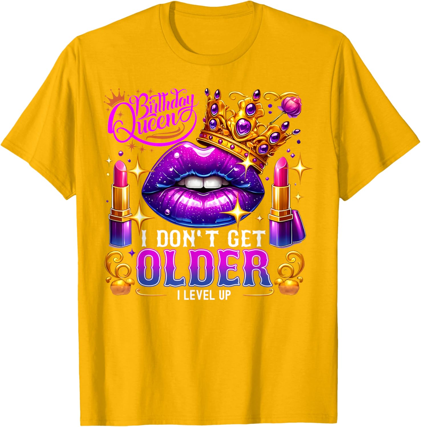Birthday Queen Level Up T-Shirt for Women Fun Birthday Gift Idea - 1