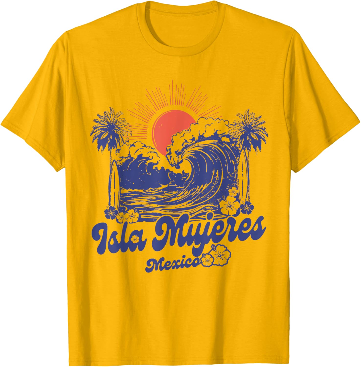 Isla Mujeres 2025 Vintage Surfing T-Shirt Retro 70s Style Apparel - 9