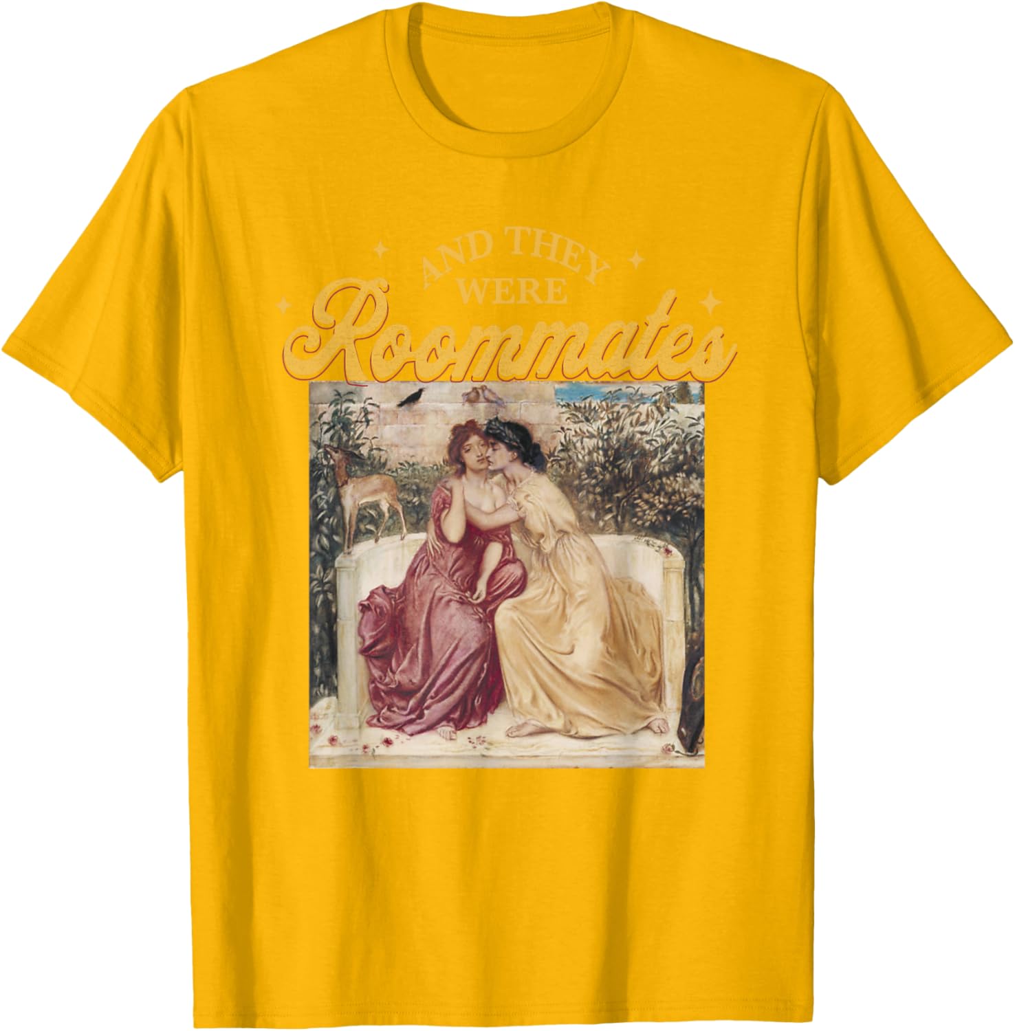 Vintage And They Were Roommates Lesbian Pride Month T-Shirt for All - 16