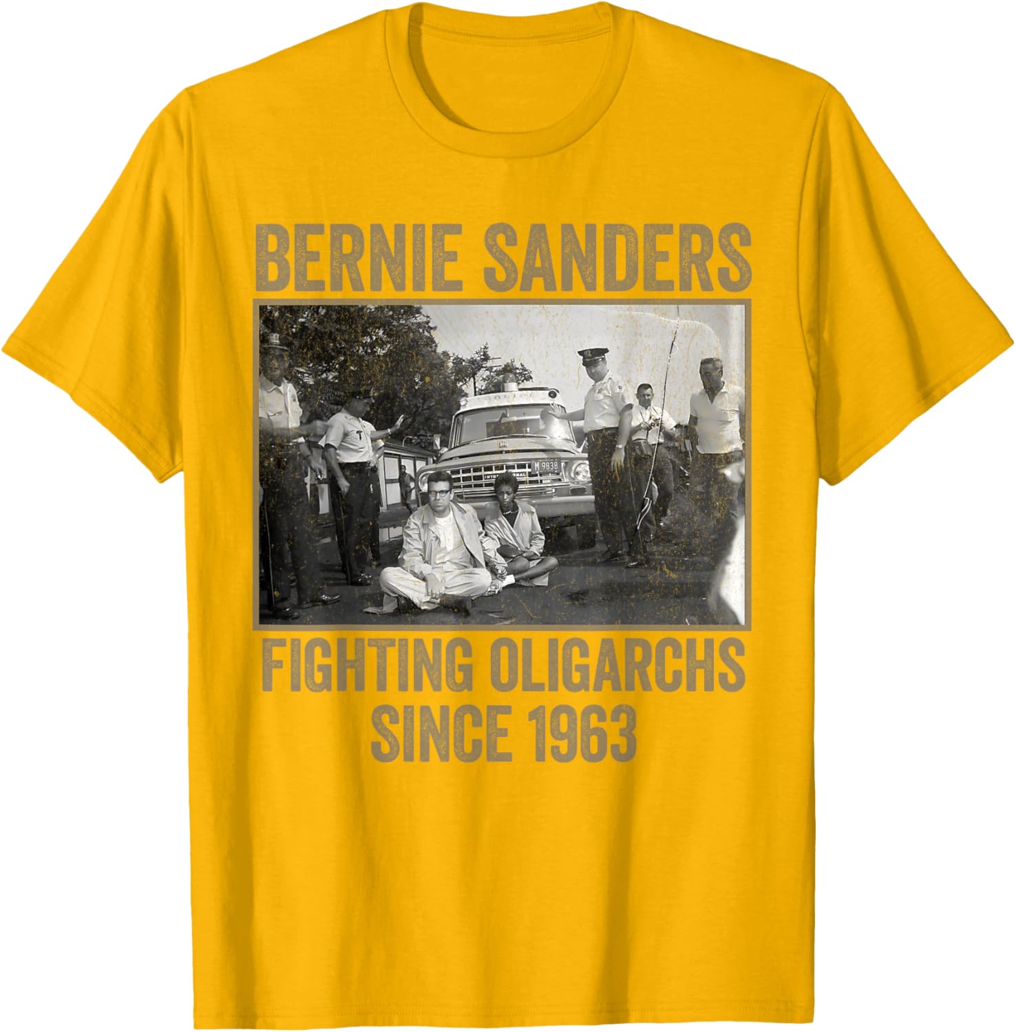 Bernie Fighting Oligarchs Protest T-Shirt for Activists and Supporters - 26
