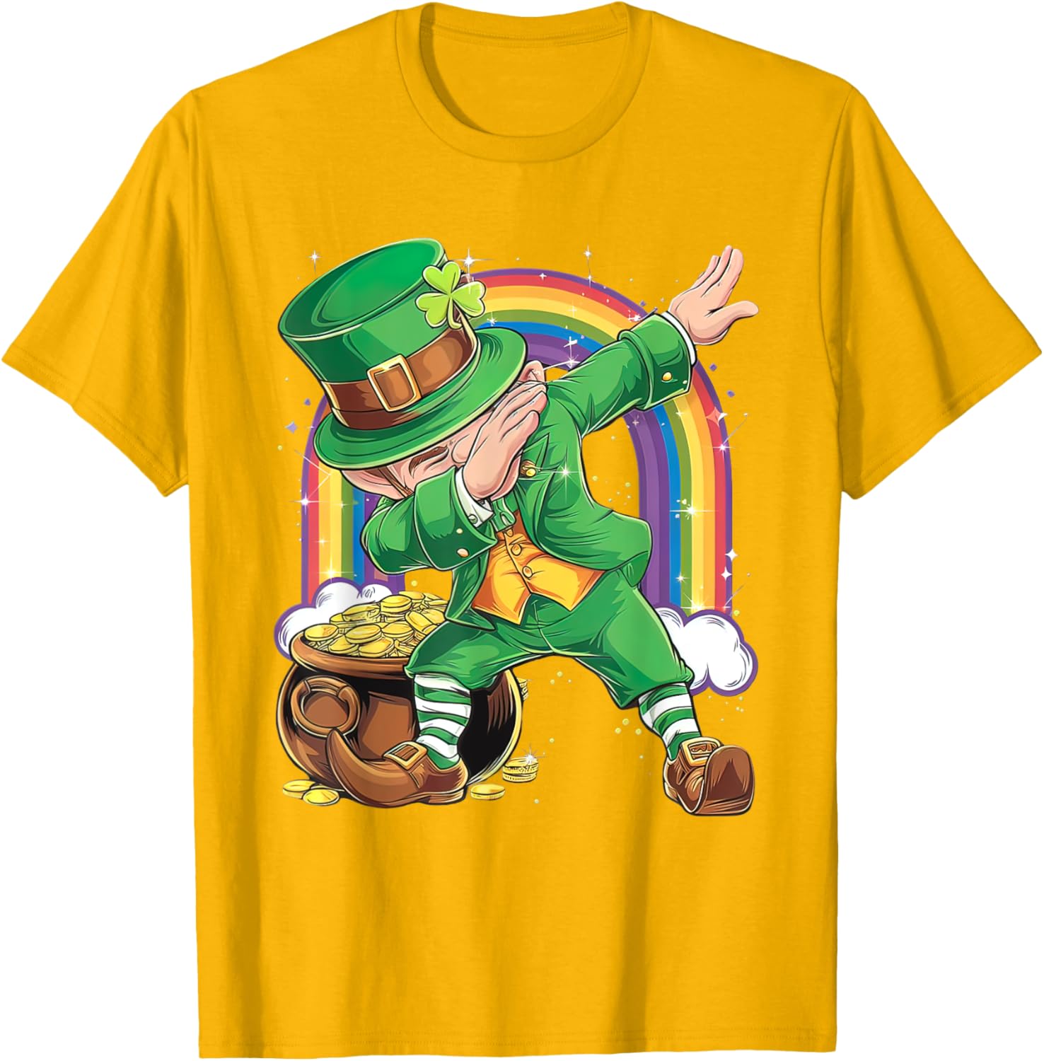 St Patricks Day Dabbing Leprechaun T-Shirt for Men, Women, Kids - 6