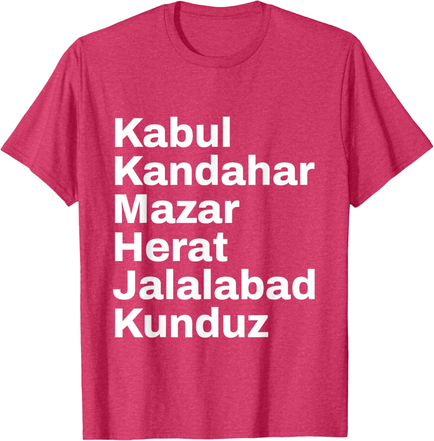 Afghanistan Cities and Towns Travel T-Shirt for Adventure Lovers - 16