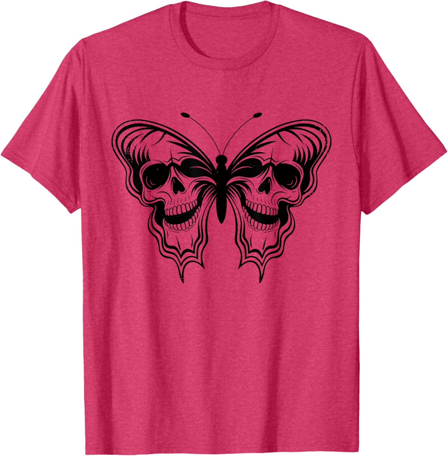 Halloween Butterfly Skulls T-Shirt for Men and Women - Spooky Style - 6