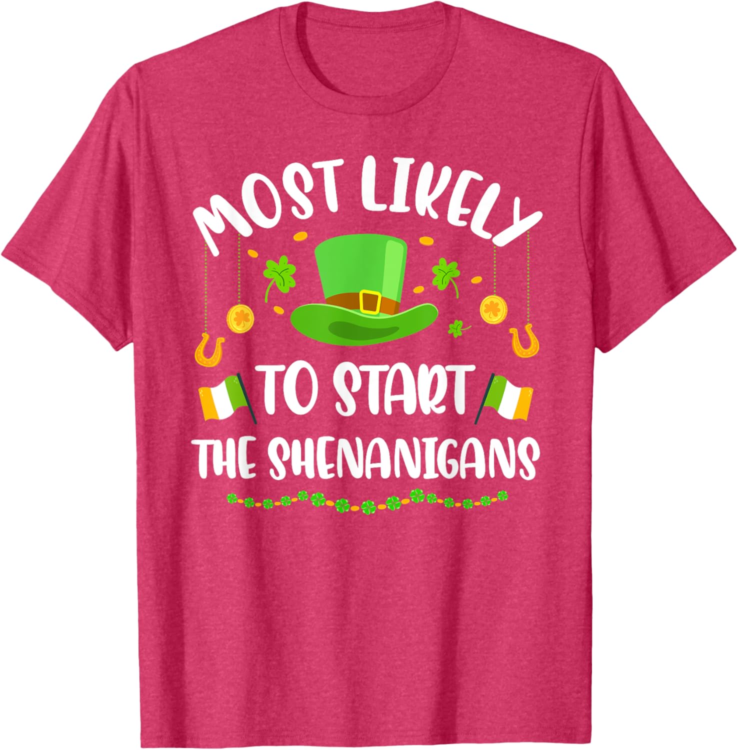 St Patricks Day Shamrock Shenanigan T-Shirt for Fun Celebrations - 3