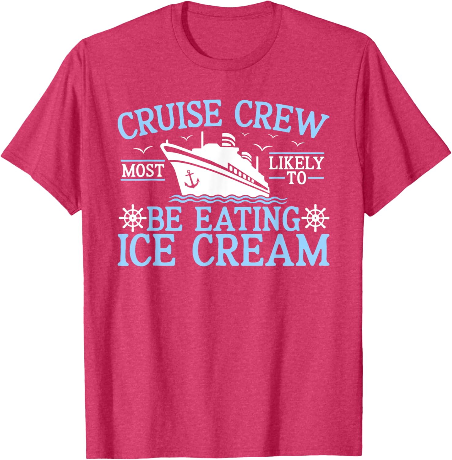 Cruise Crew 2025 Ice Cream Lover T-Shirt for Fun Travel Adventures - 1