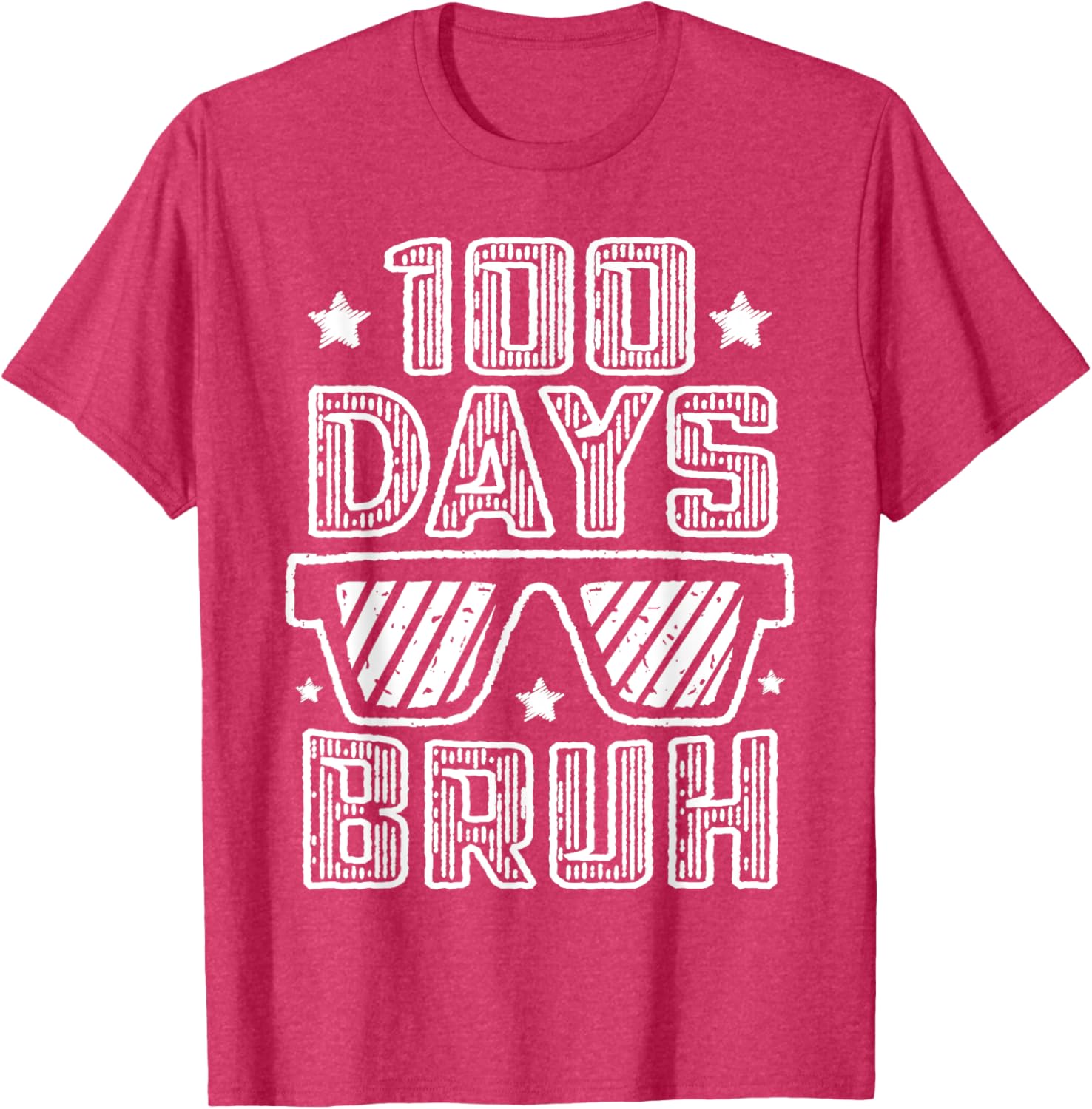 Bruh 100 Days of School Sunglasses T-Shirt for Boys Fun and Stylish - 1