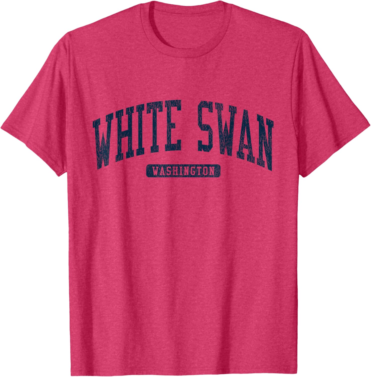 White Swan College University Style Blue T-Shirt for Washington WA Fans - 5
