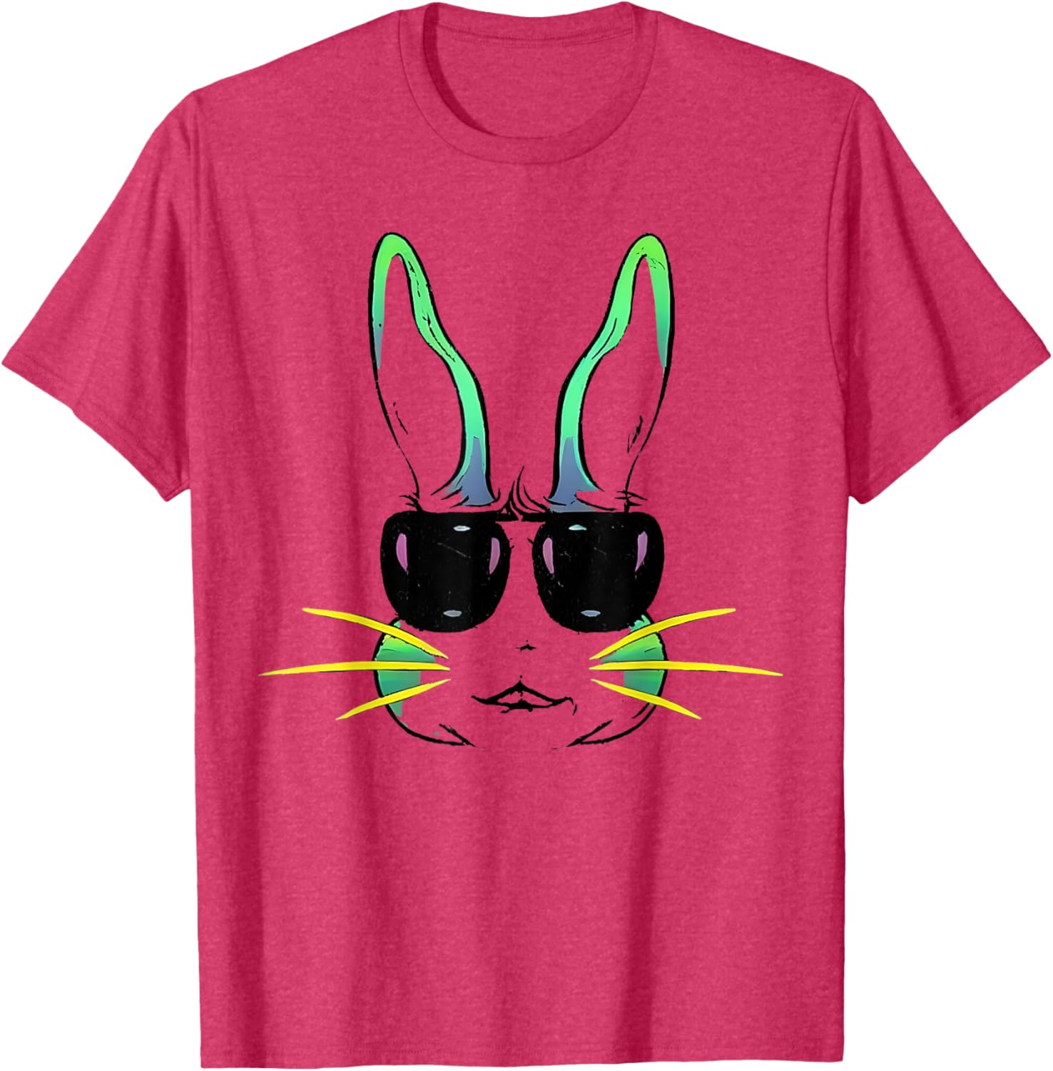 Cool Bunny Face Sunglasses T-Shirt for Fun Easter Celebrations - 7