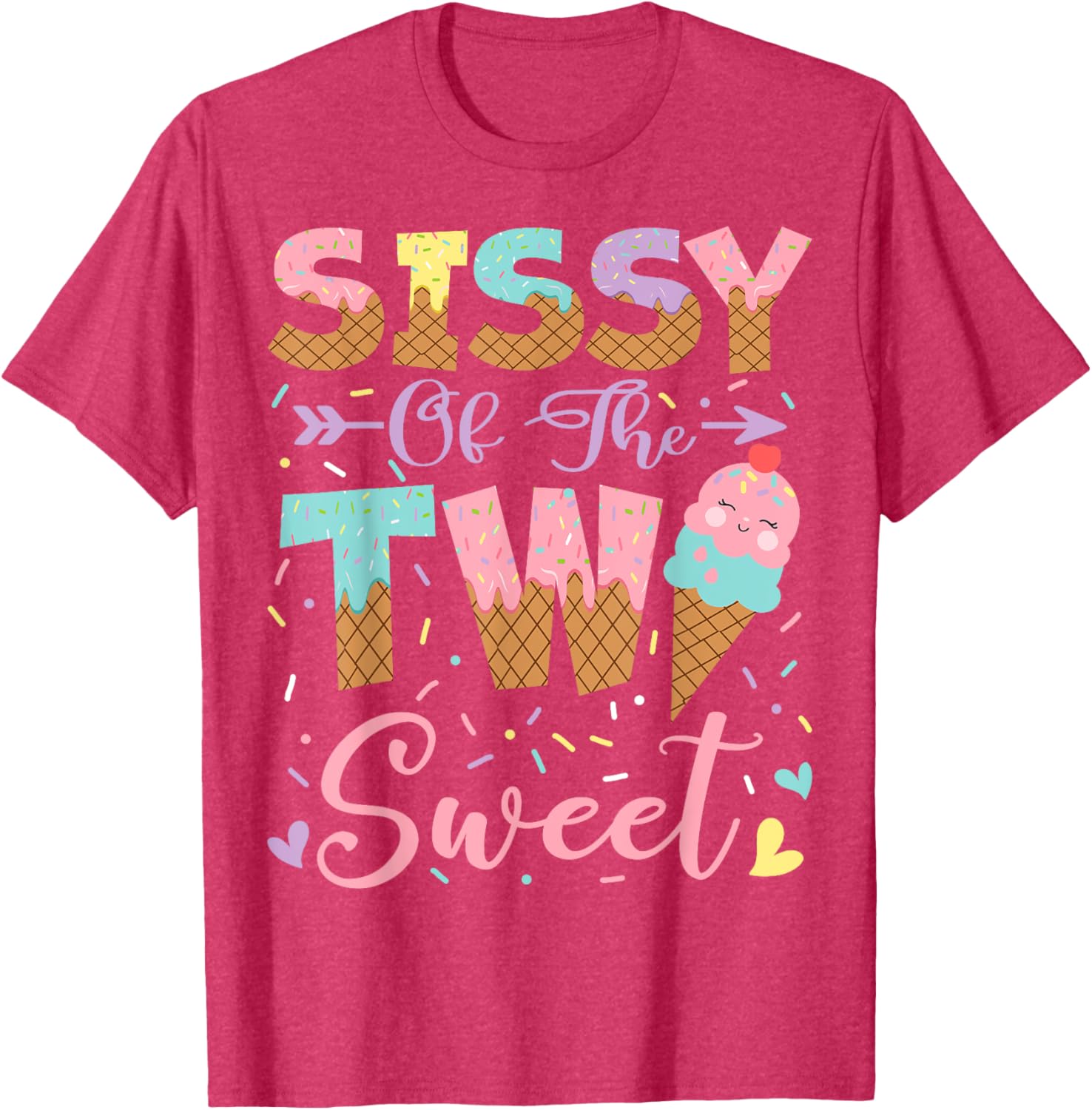 Sweet 2nd Birthday Summer Ice Cream T-Shirt for Girls – Fun & Cute Design - 12