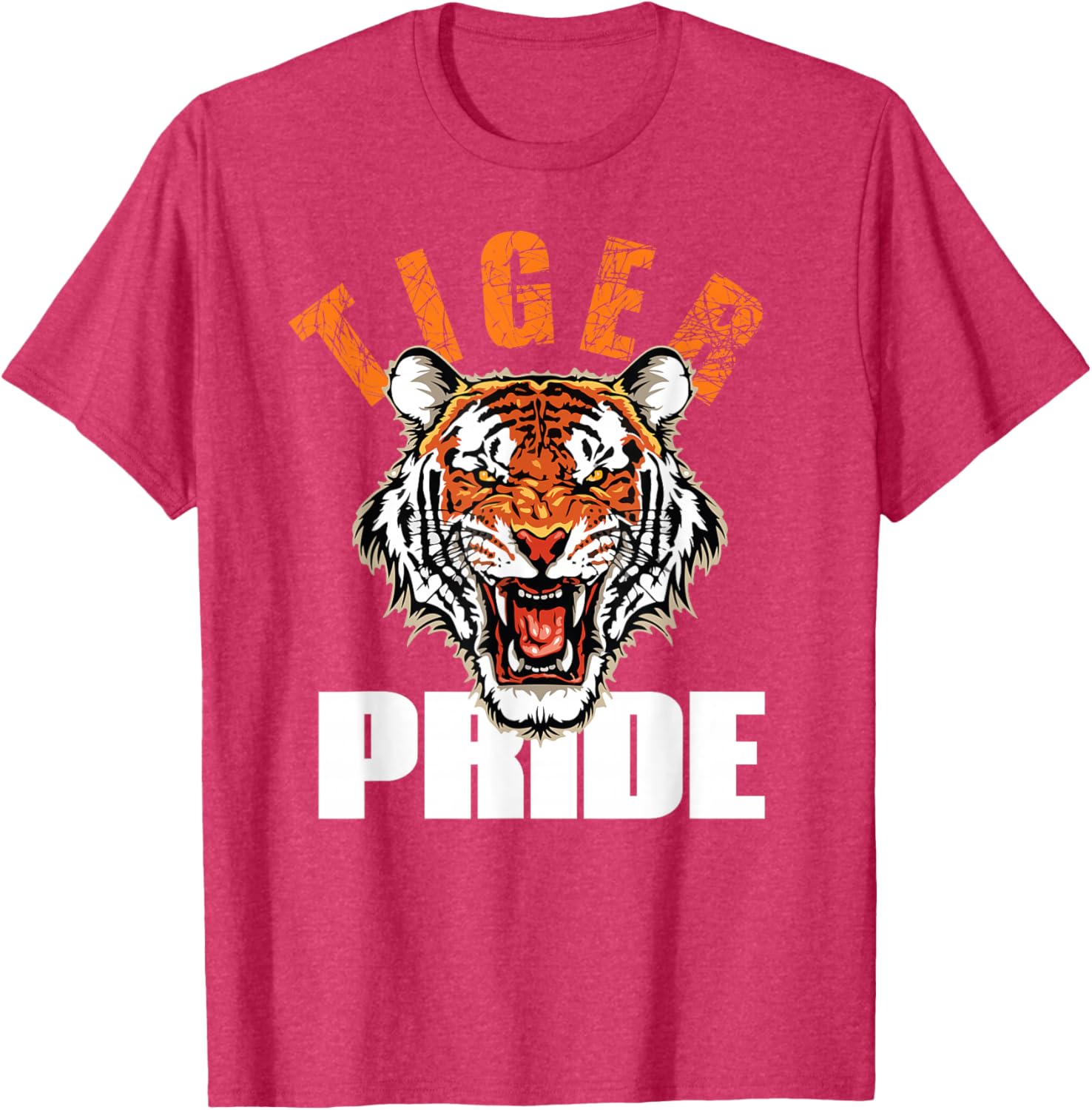 Retro Vintage Tiger Pride Mascot T-Shirt for School Sports Team Fans - 24