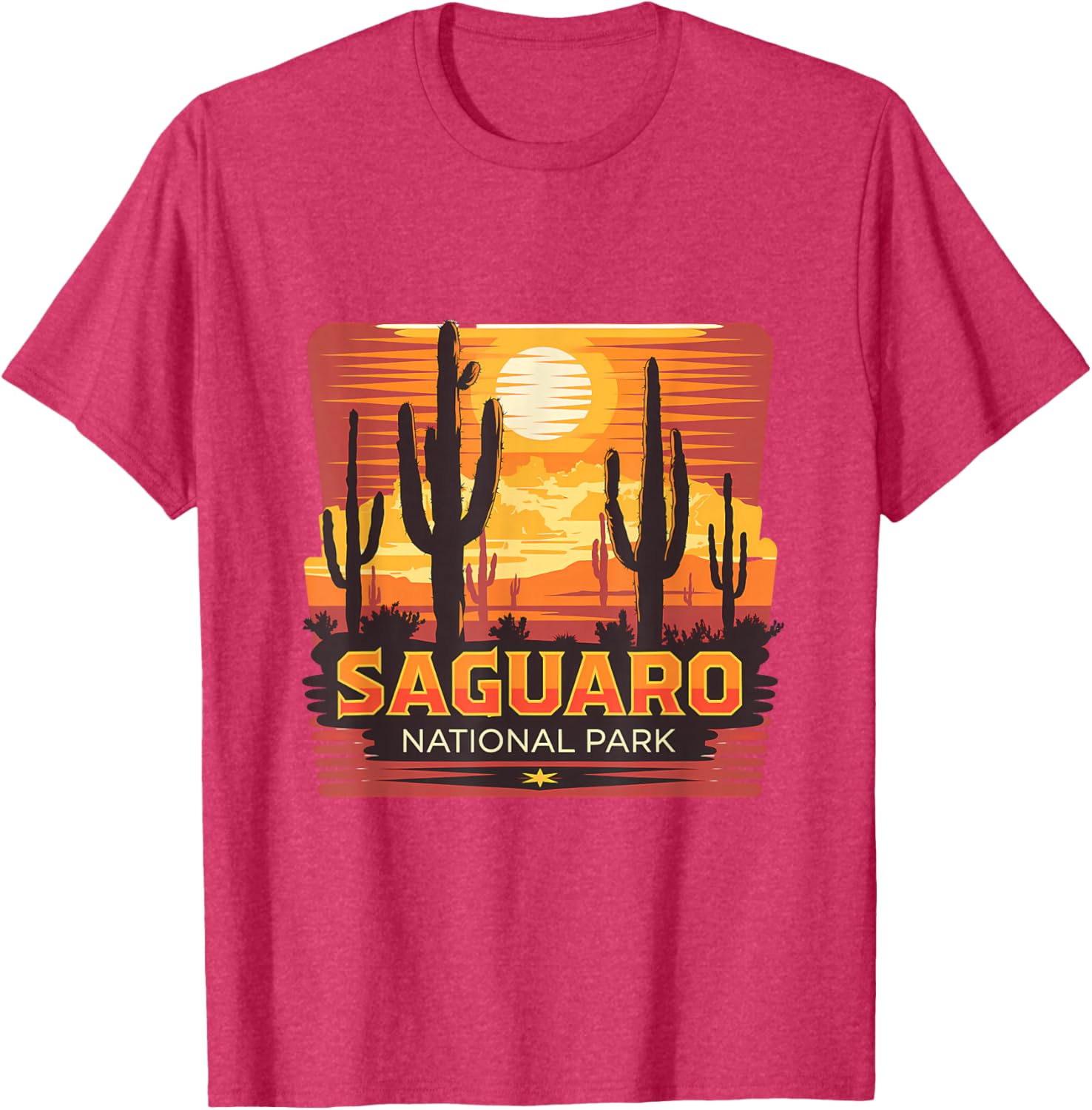 Saguaro National Park Desert Sun Scene T-Shirt for Nature Lovers - 16