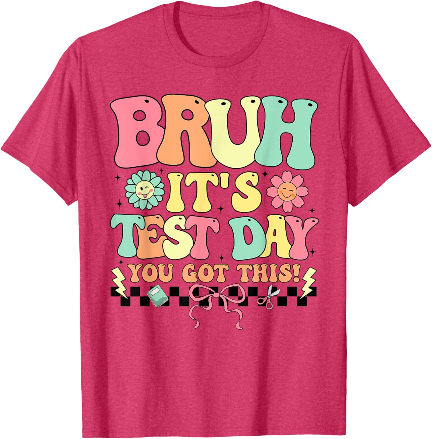 Teacher Student Testing Day T-Shirt - Motivational Test Day Apparel - 12