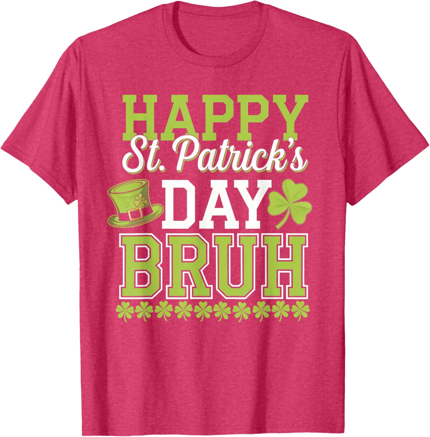 Bruh St Patricks Day T-Shirt for Boys and Teens Fun Green Tee - 14