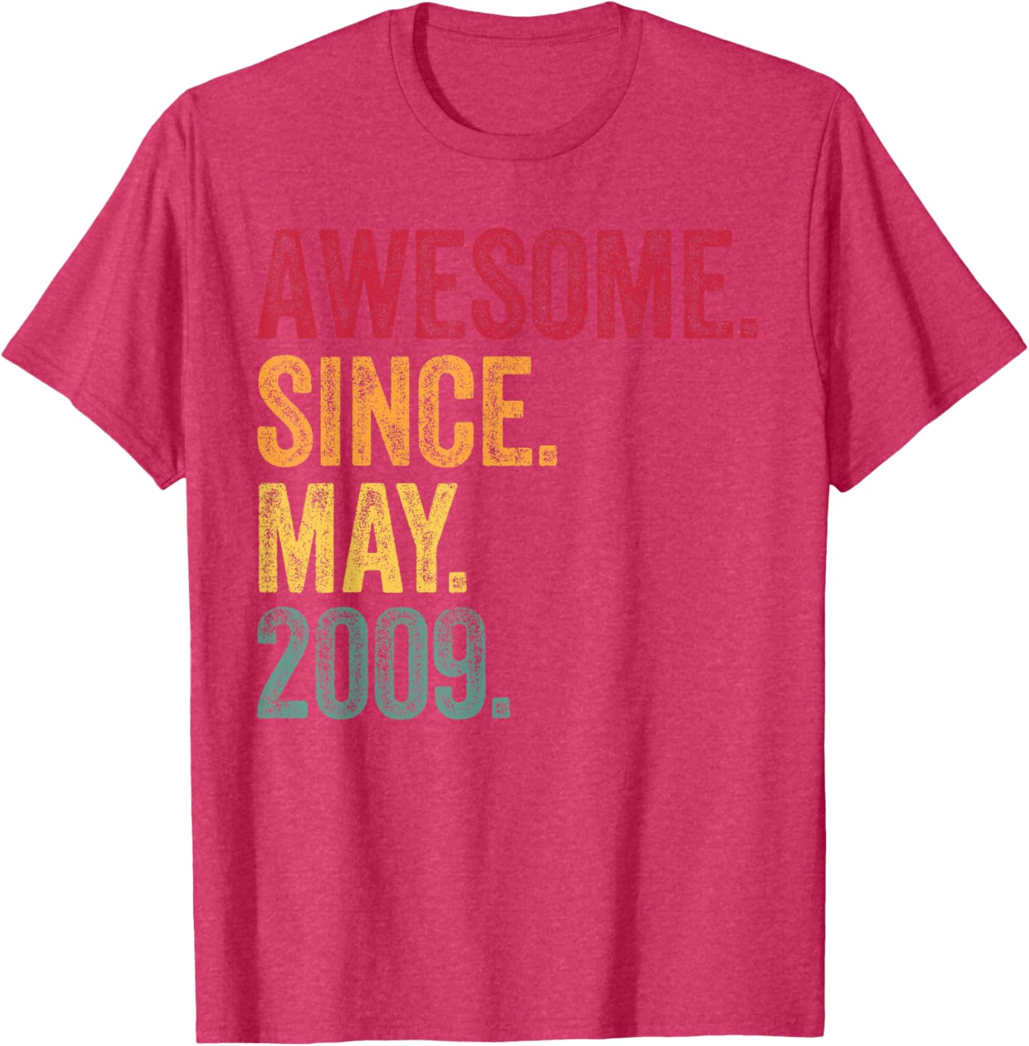Vintage 16th Birthday T-Shirt Awesome Since May 2009 Gift Idea - 27