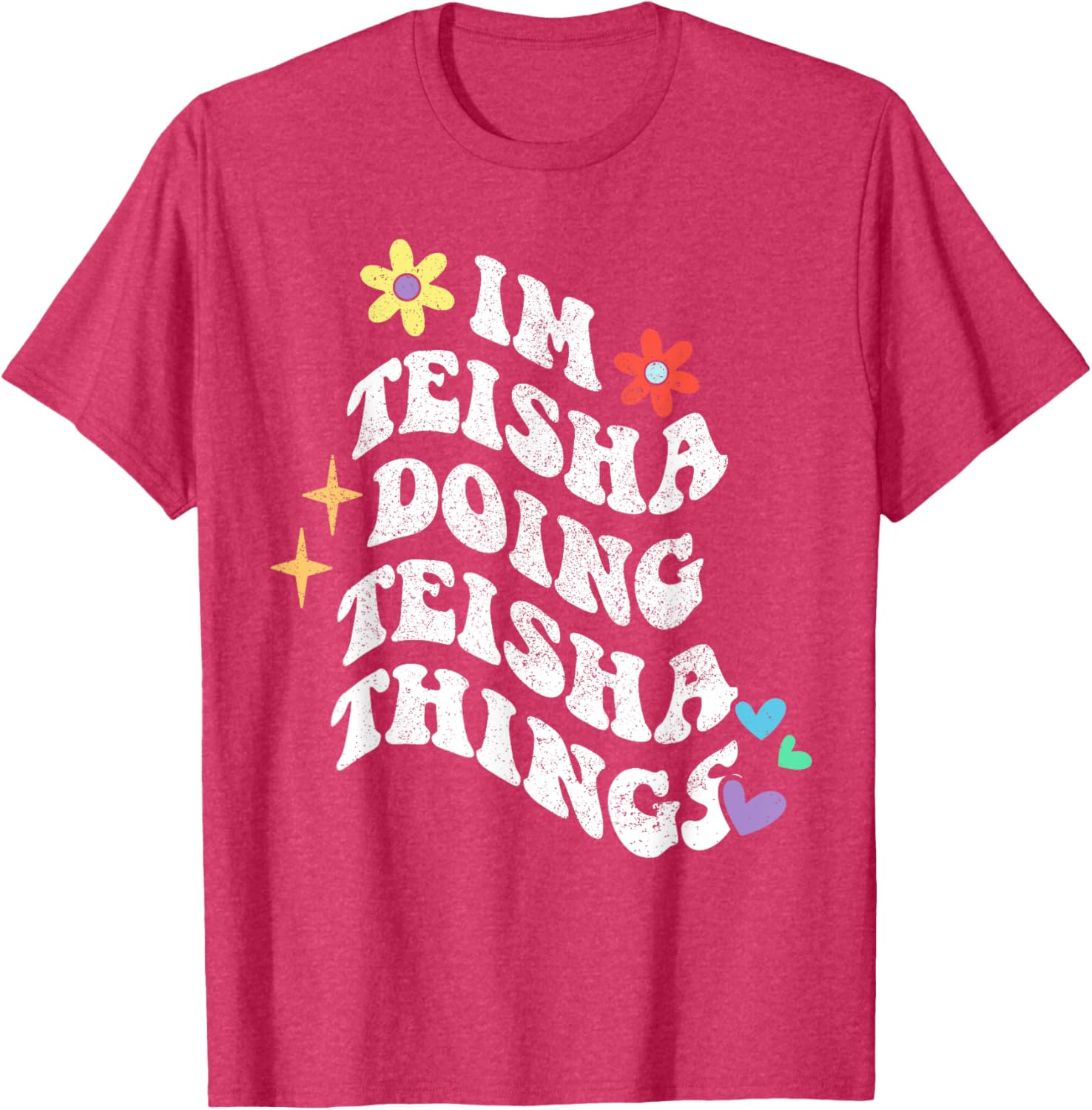 Retro Groovy Teisha Doing Teisha Things Funny Mother's T-Shirt - 24