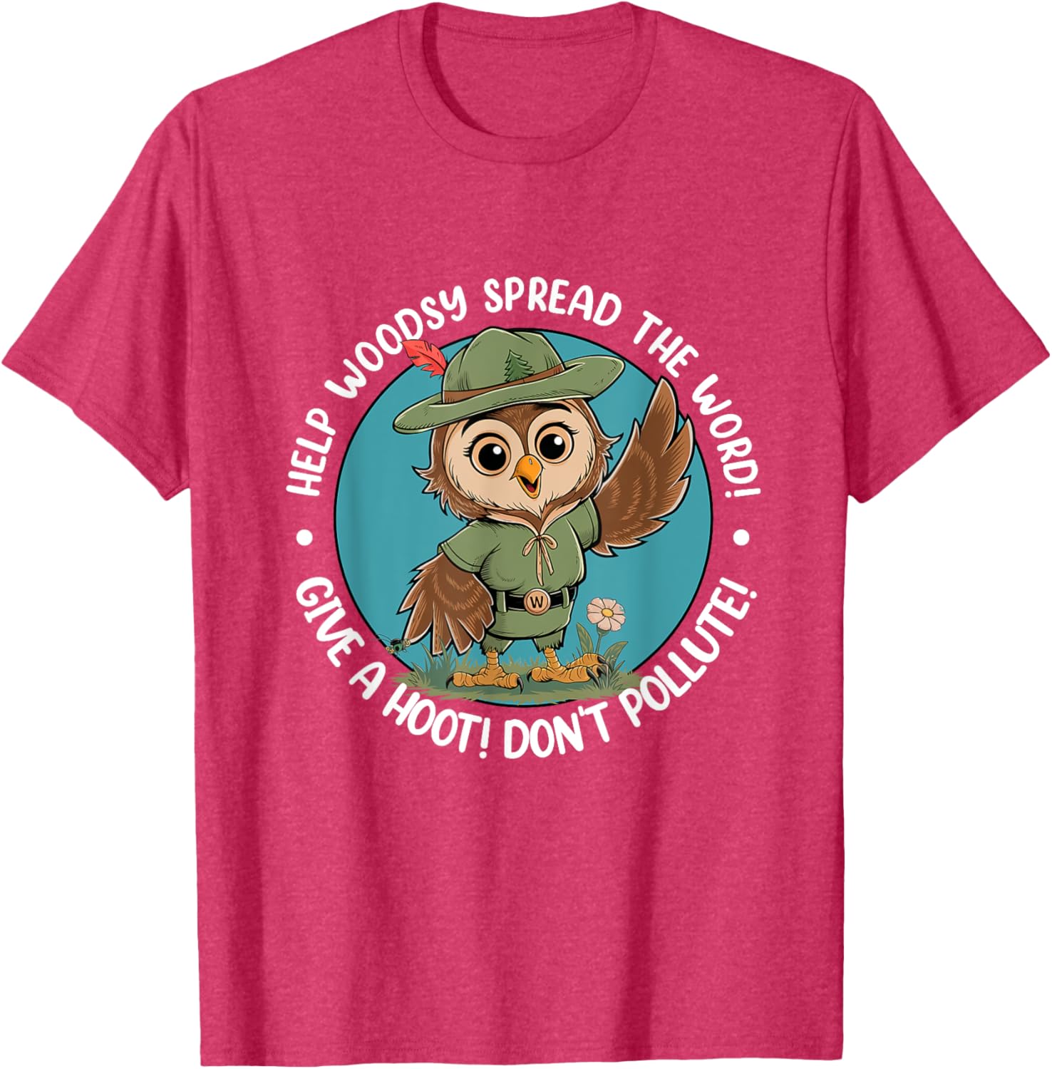 Woodsy Owl Give A Hoot Don't Pollute Vintage Retro T-Shirt for Nature Lovers - 18