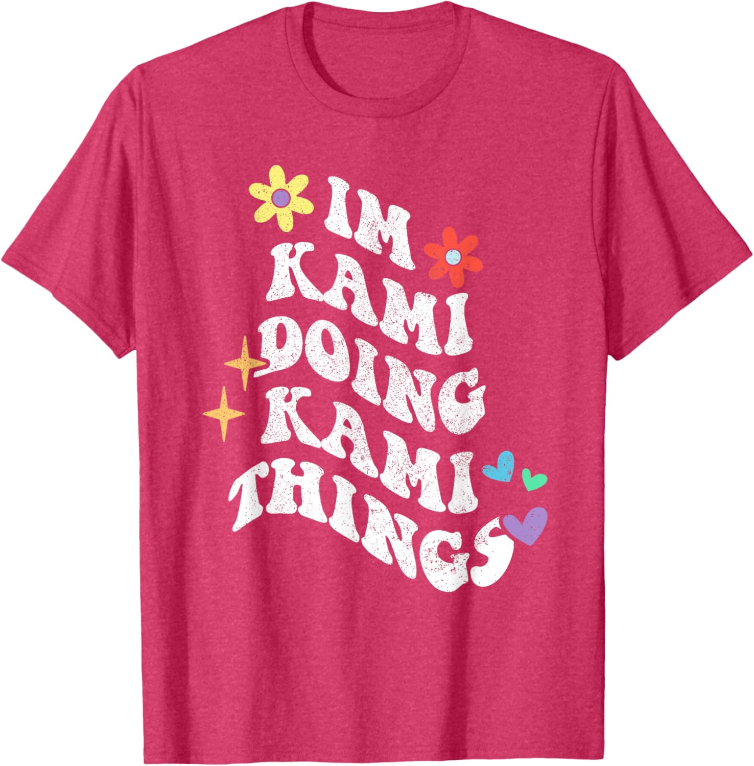 Retro Groovy Kami Doing Funny Things Mother's Day T-Shirt for Moms - 22