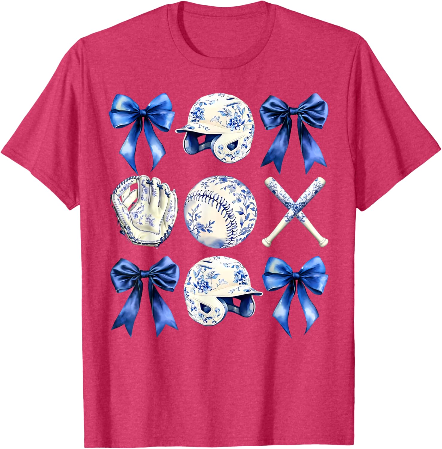 Charming Baseball Mama Bow T-Shirt Perfect for Mother's Day Gifts - 13