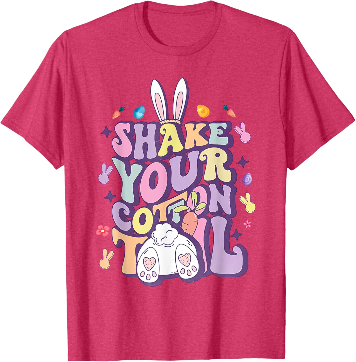 Shake Your Cotton Tail Funny Easter Bunny T-Shirt for Girls and Women - 18