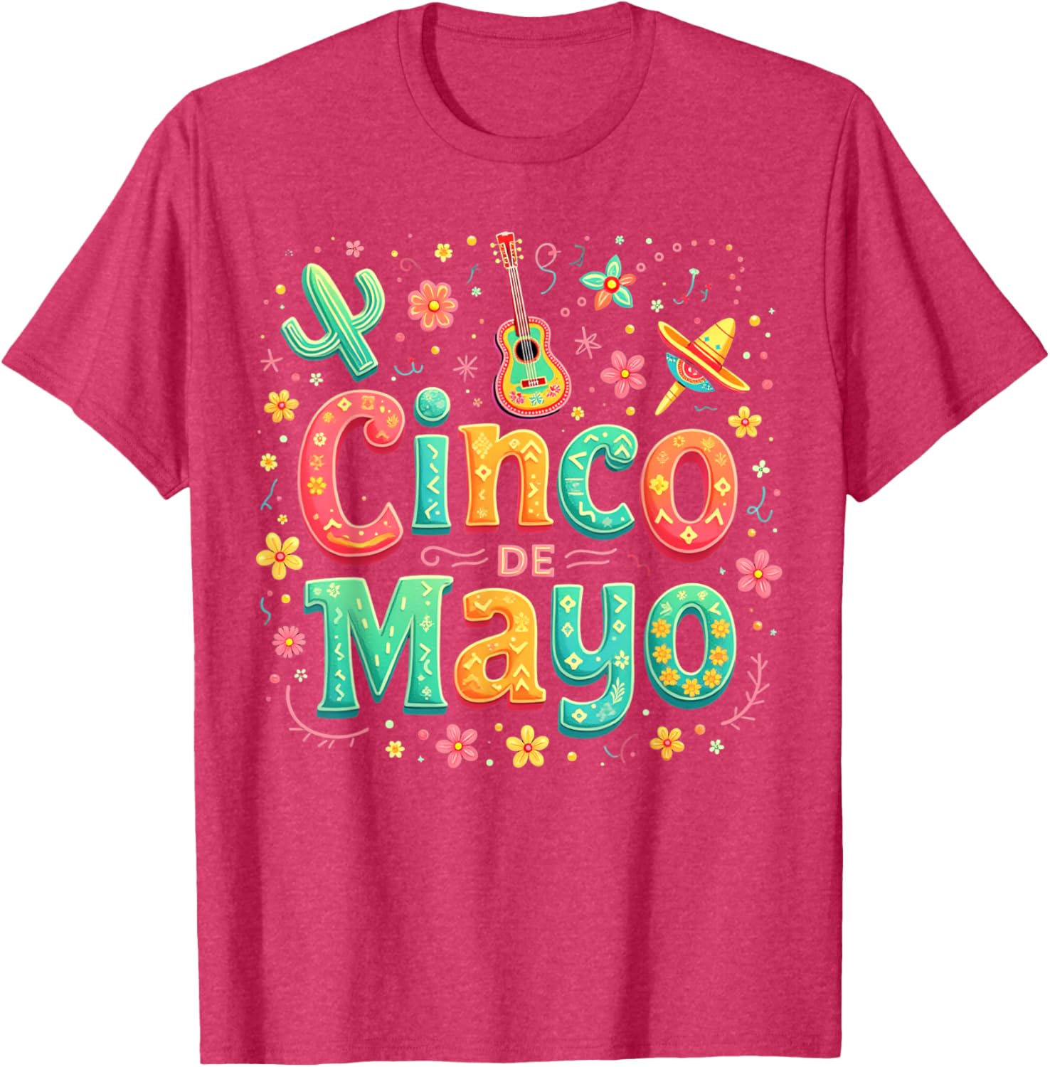 Cinco De Mayo Family Matching Let's Fiesta T-Shirt for Celebration Fun - 1