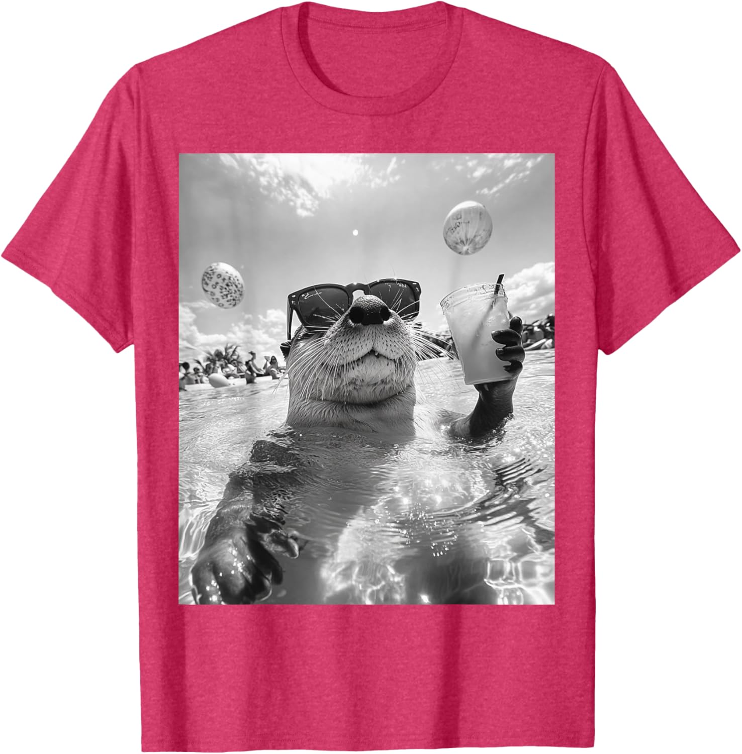 Cool Otter Selfie T-Shirt for Fun and Stylish Casual Wear - 12